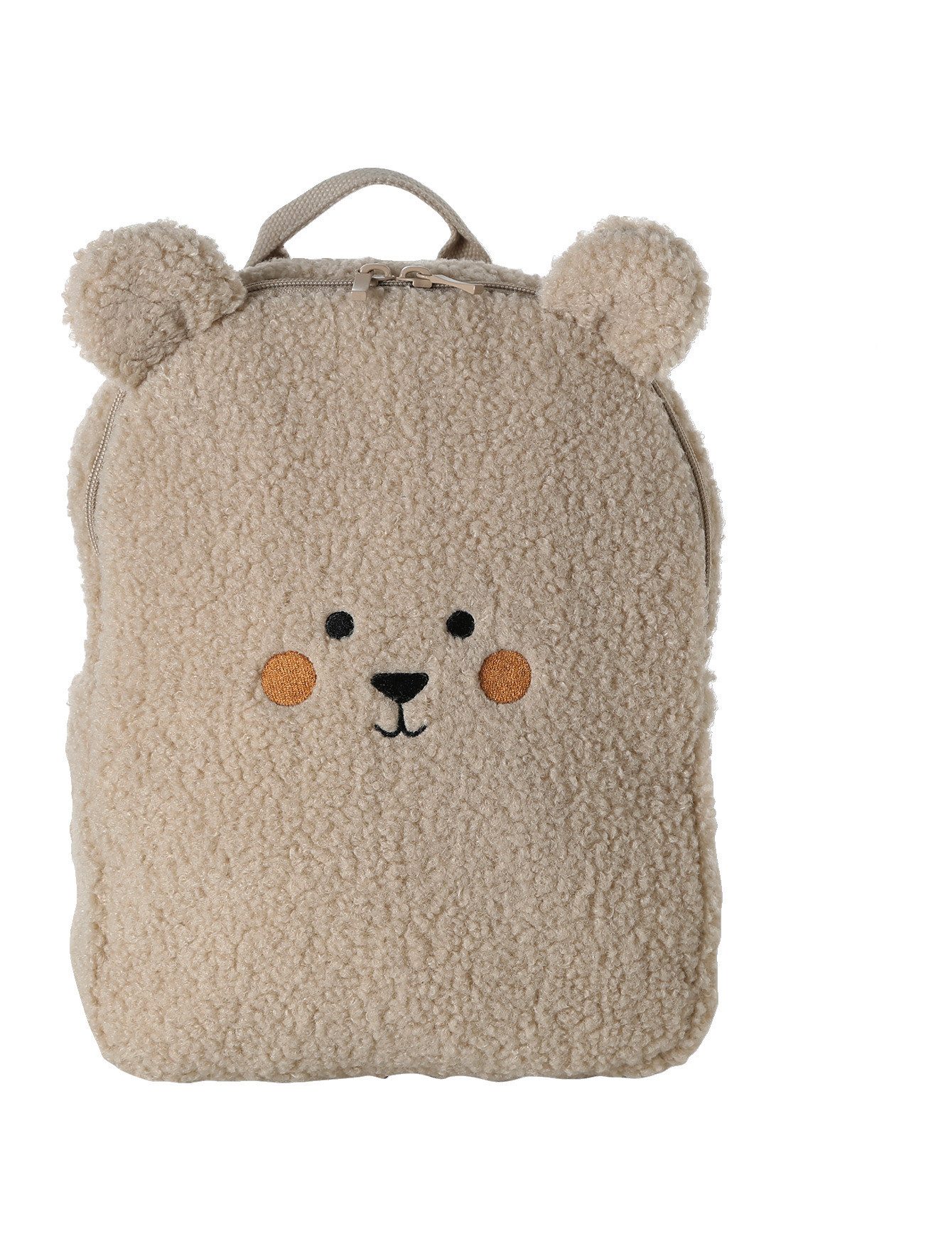 vertbaudet Kinderrucksack Kinder Rucksack EISBÄR aus Teddyfleece
