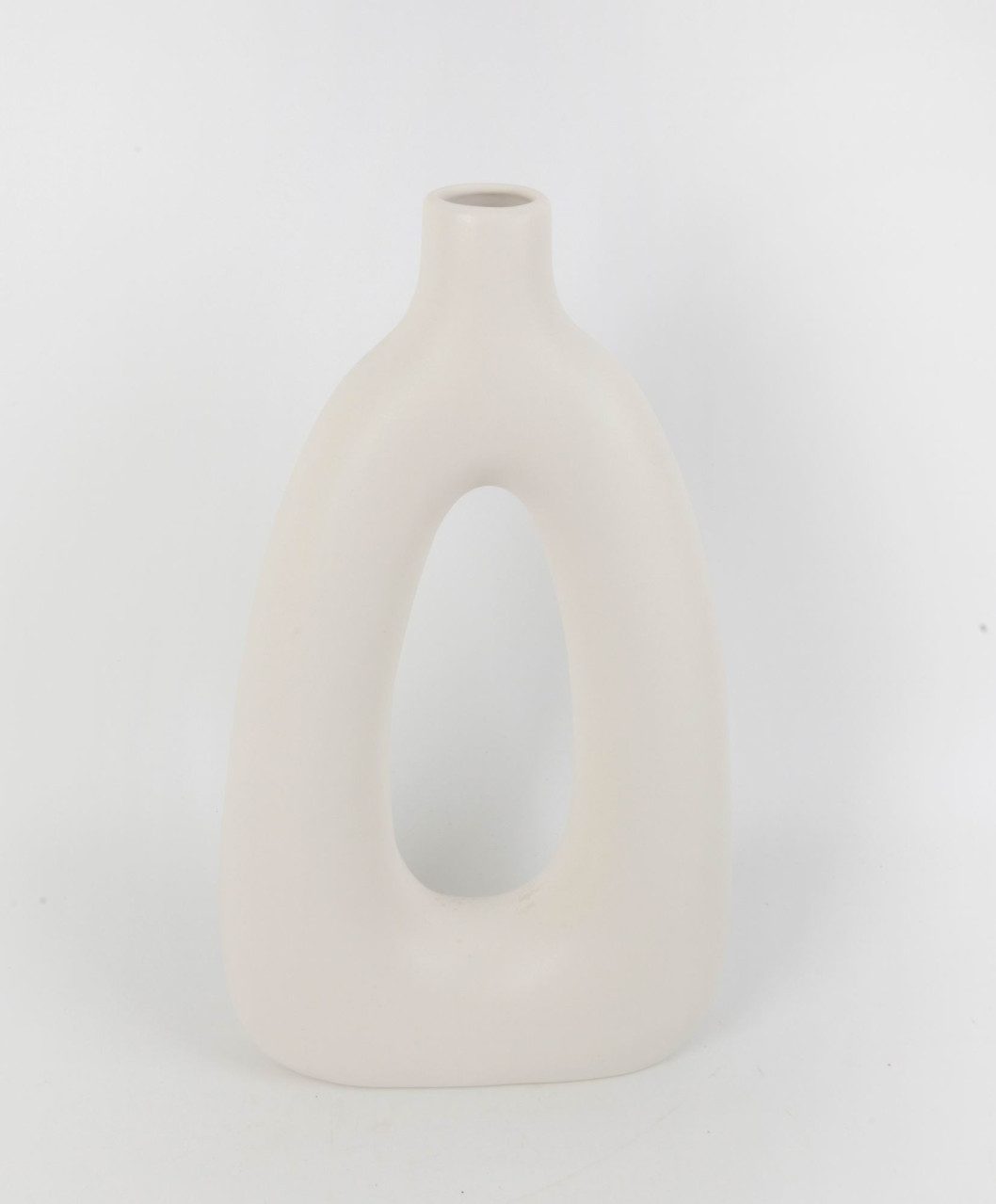 Trend Line Tischvase TrendLine Vase Keramik 32 x 18 cm weiß