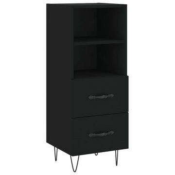 vidaXL Kleiderschrank Regal Highboard Schrank Hochschrank Schwarz 34,5x34x180 cm Holzwerksto