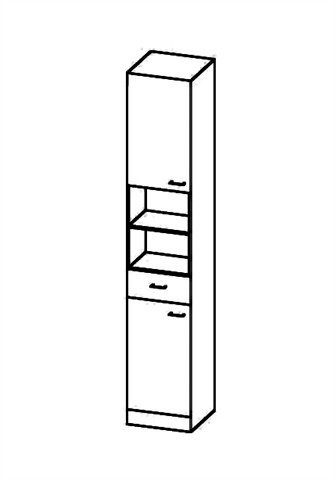 welltime Hochschrank Rallye Breite 25 cm, mit wechselbarem Türanschlag