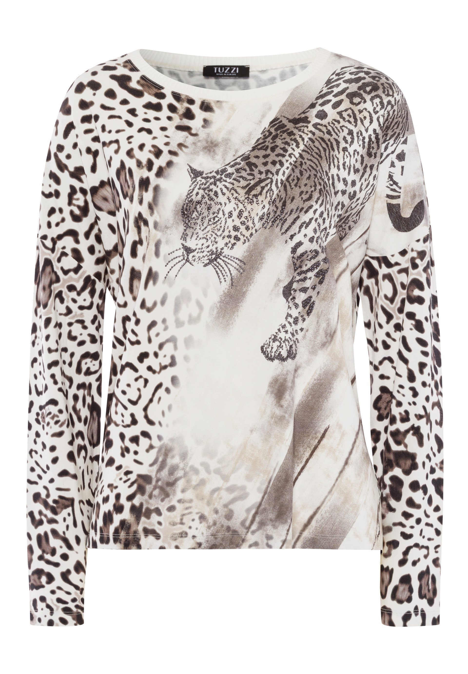 TUZZI Langarmshirt mit Leopardenmotiv günstig online kaufen