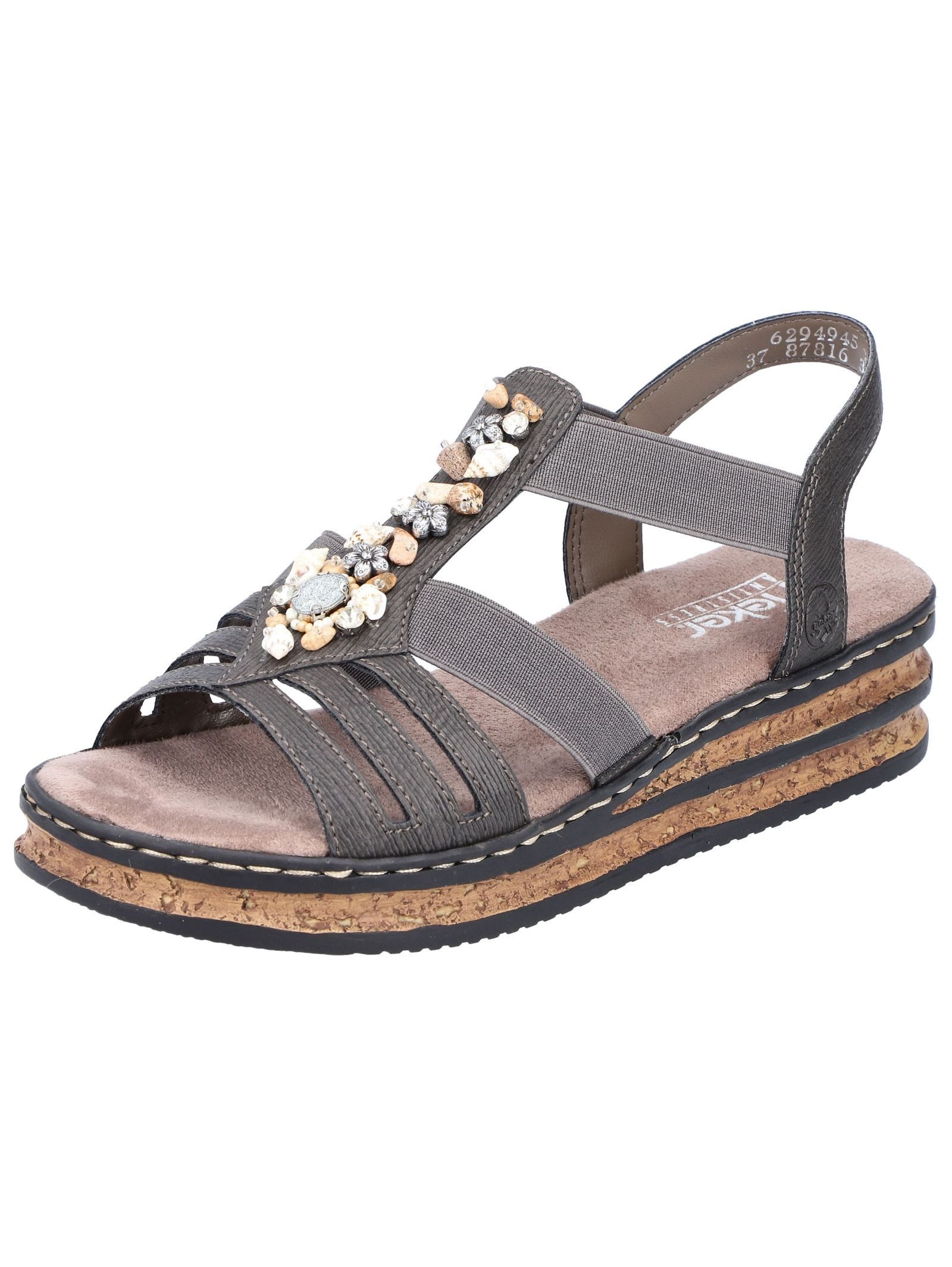 Rieker Sandalen Lederimitat . Riemchensandalette