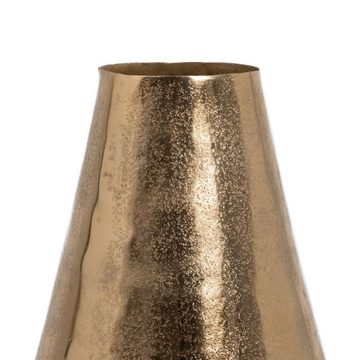 Bigbuy Dekovase Vase 45 x 45 x 95 cm Gold Aluminium