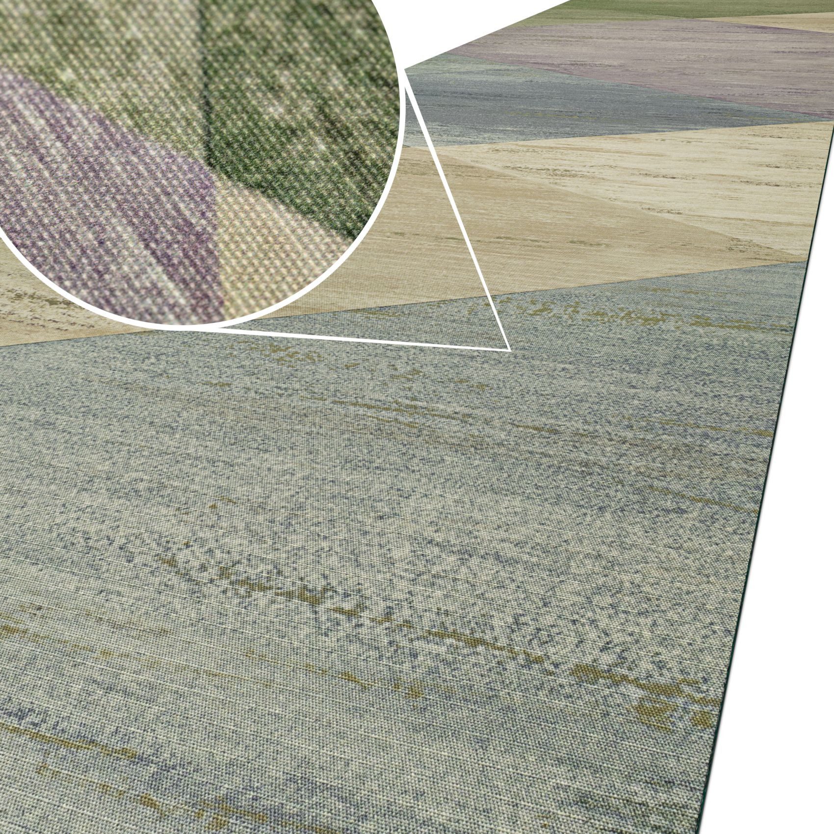 ANRO Küchenläufer Hochwertig GreenLine Flurläufer Teppichläufer Textil, Eck günstig online kaufen