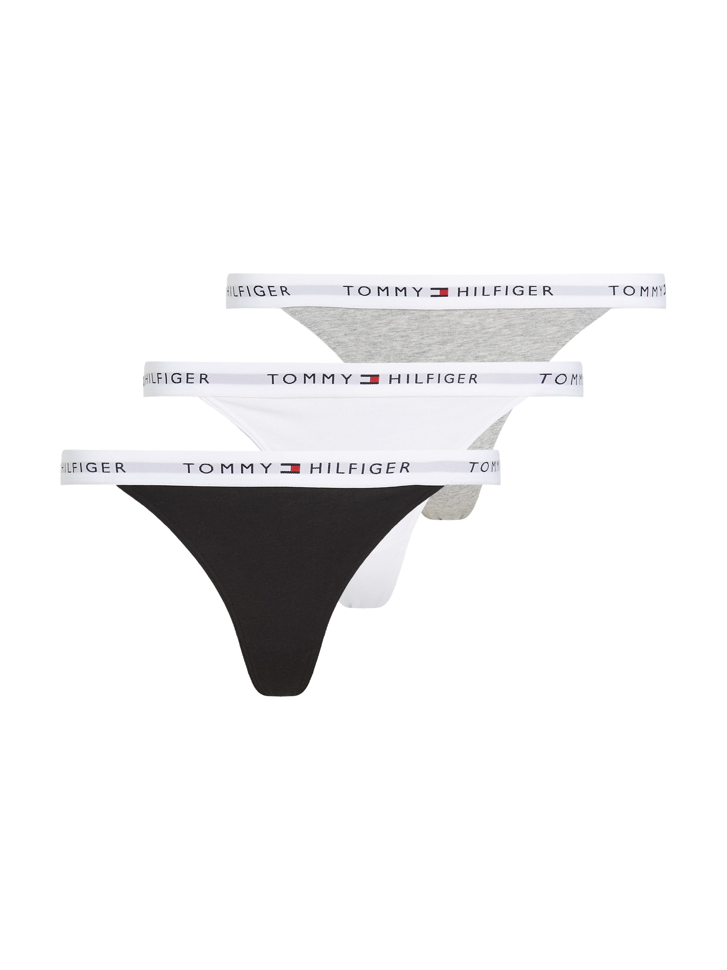 Tommy Hilfiger Underwear Tanga 3 PACK TANGA THONG (Packung, 3-St., 3er) mit Logobund