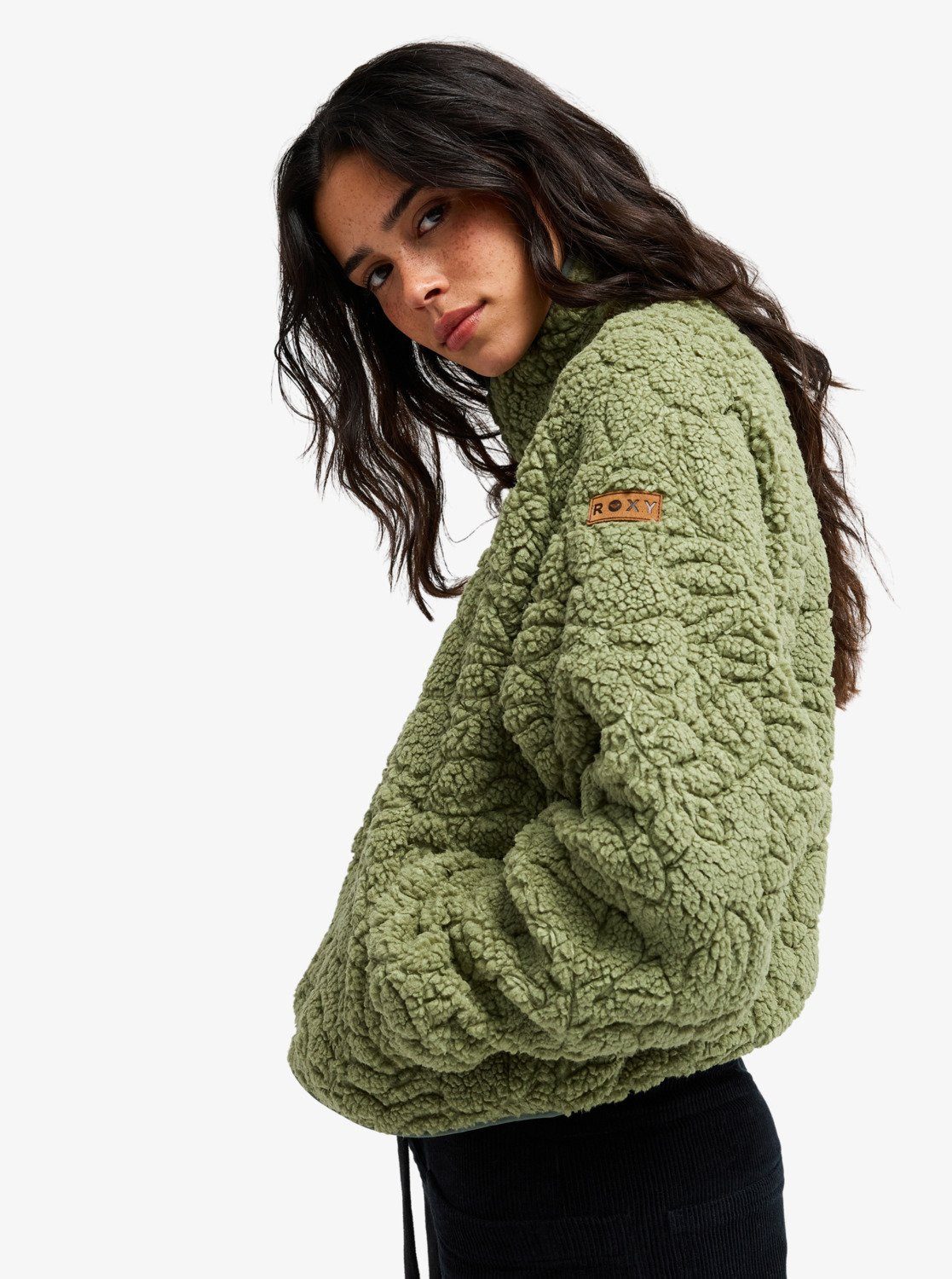 Roxy Fleecejacke BLURRY CLOUD für kühle Tage, aus Polyester, leichtes Material, sportlicher Stil – Bild 2 von 5