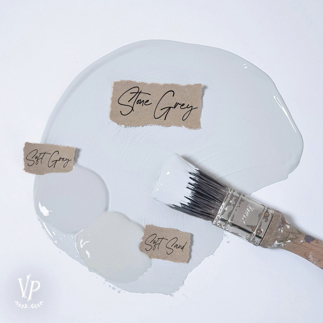 Vintage Paint Kreidefarbe Kreidefarbe Mat Natural Vintage Paint 100ml/700ml Möbelfarbe Öko Label, inkl. original Holzspatel - Geruchsarm EU Ecolabel Schadstoffarm