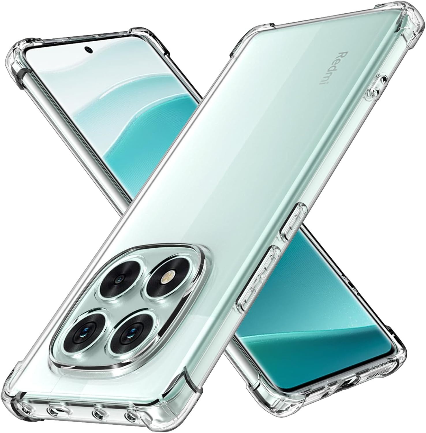 Widmann-Shop Smartphone-Hülle Redmi Note 14 5g 14 Pro 5g 14 Pro + 5g Hülle Case Transparent, Für alle Redmi Note 14 Modelle