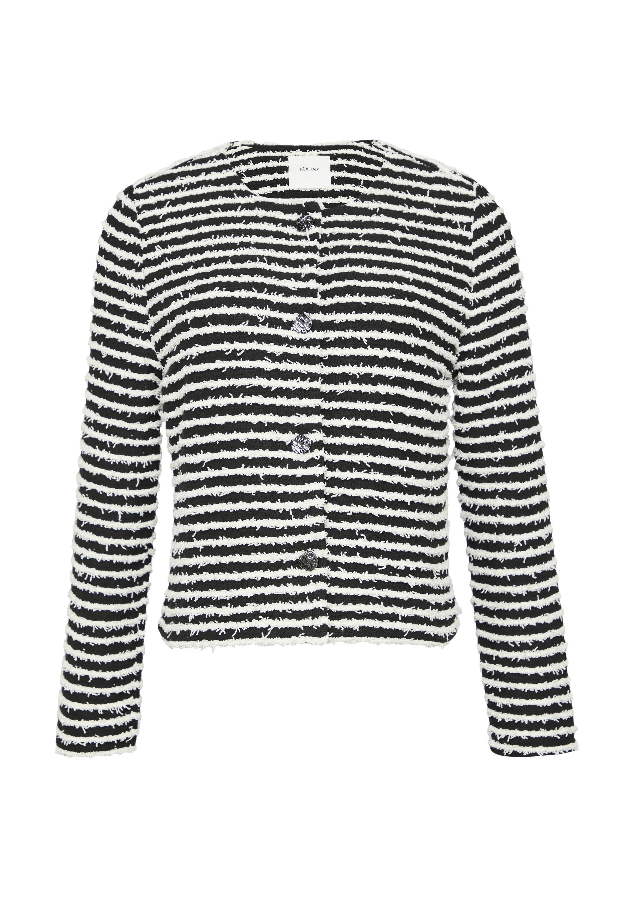 s.Oliver Funktionsjacke Indoor-Jacke Jacke mit Musterstruktur