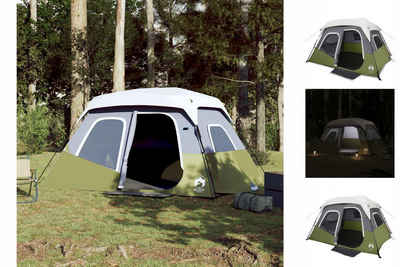 vidaXL Vorzelt Campingzelt mit LED Hellgrün 344x282x212 cm