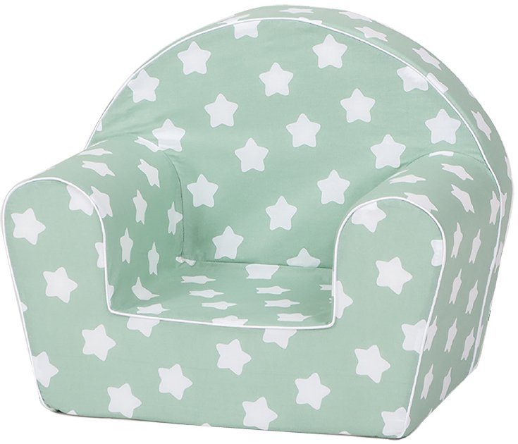 Knorrtoys® Sessel Green Made in für Europe White Stars, Kinder