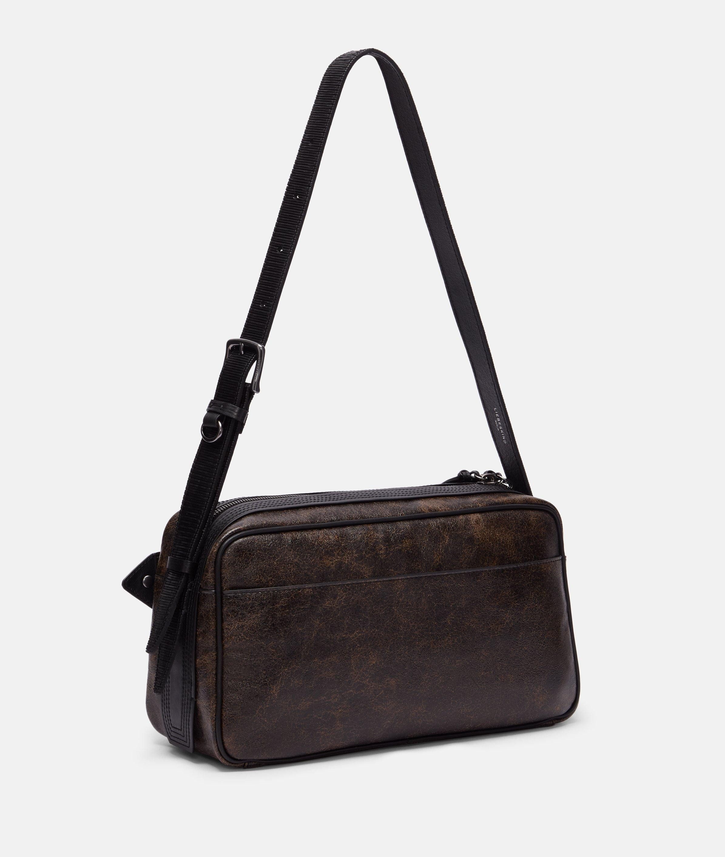 Liebeskind Berlin Schultertasche Juno Satchel M, Geräumige Schultertasche aus Kunstleder