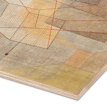Posterlounge Holzbild Paul Klee, Gleitendes, Rustikal Grafikdesign