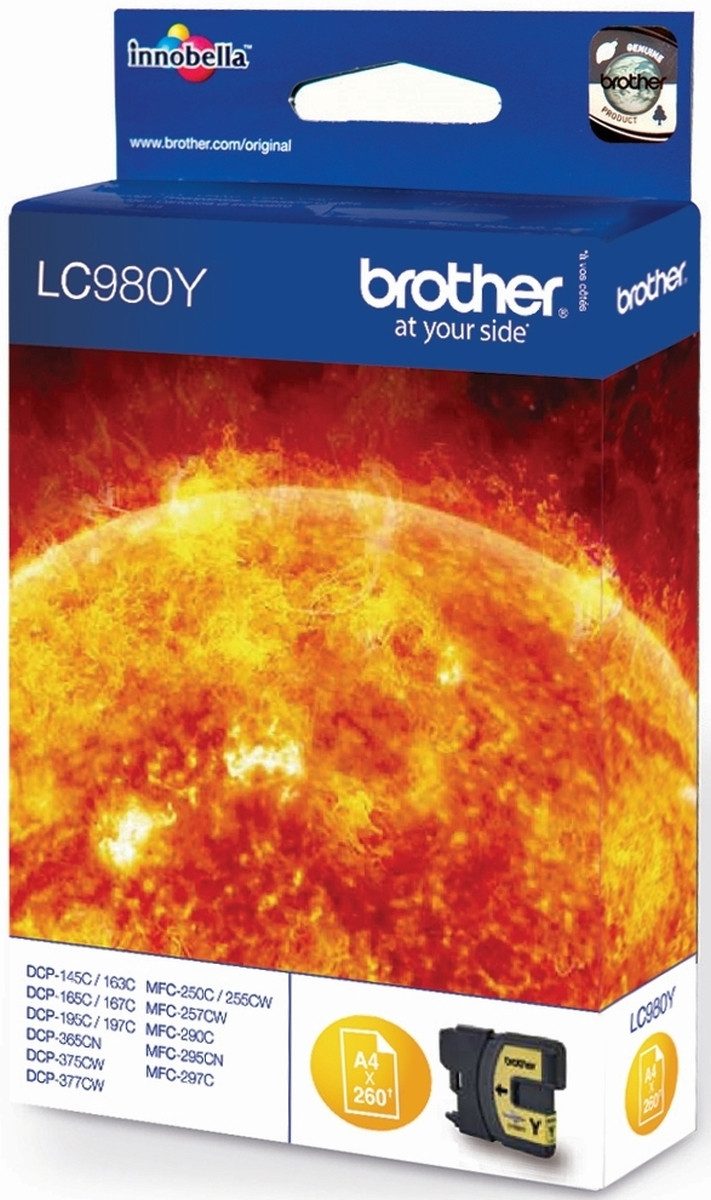 Tintenpatrone Brother LC-980Y gelb Nachfülltinte