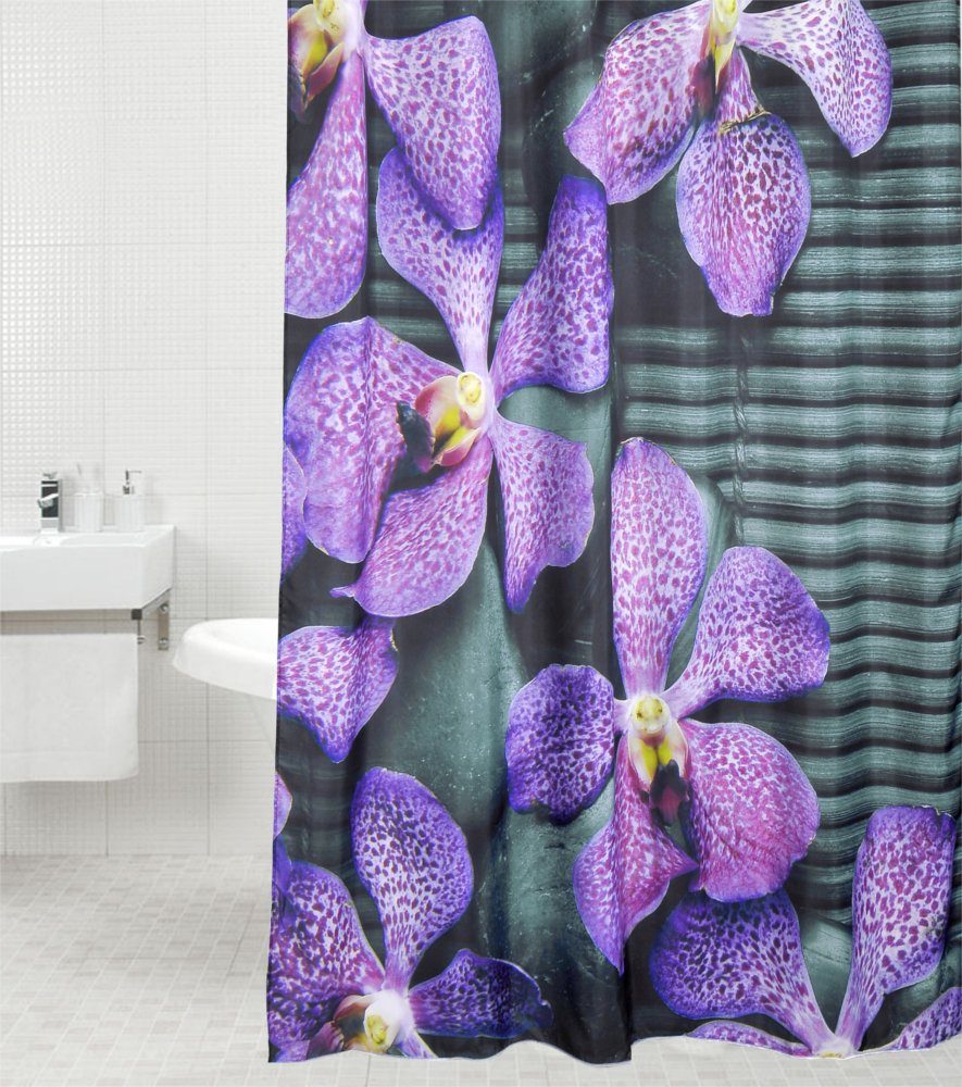 Sanilo Duschvorhang Vanda 180 x 200 cm, 100% wasserdicht, Anti-Schimmel-Effekt, hochwertige Qualität