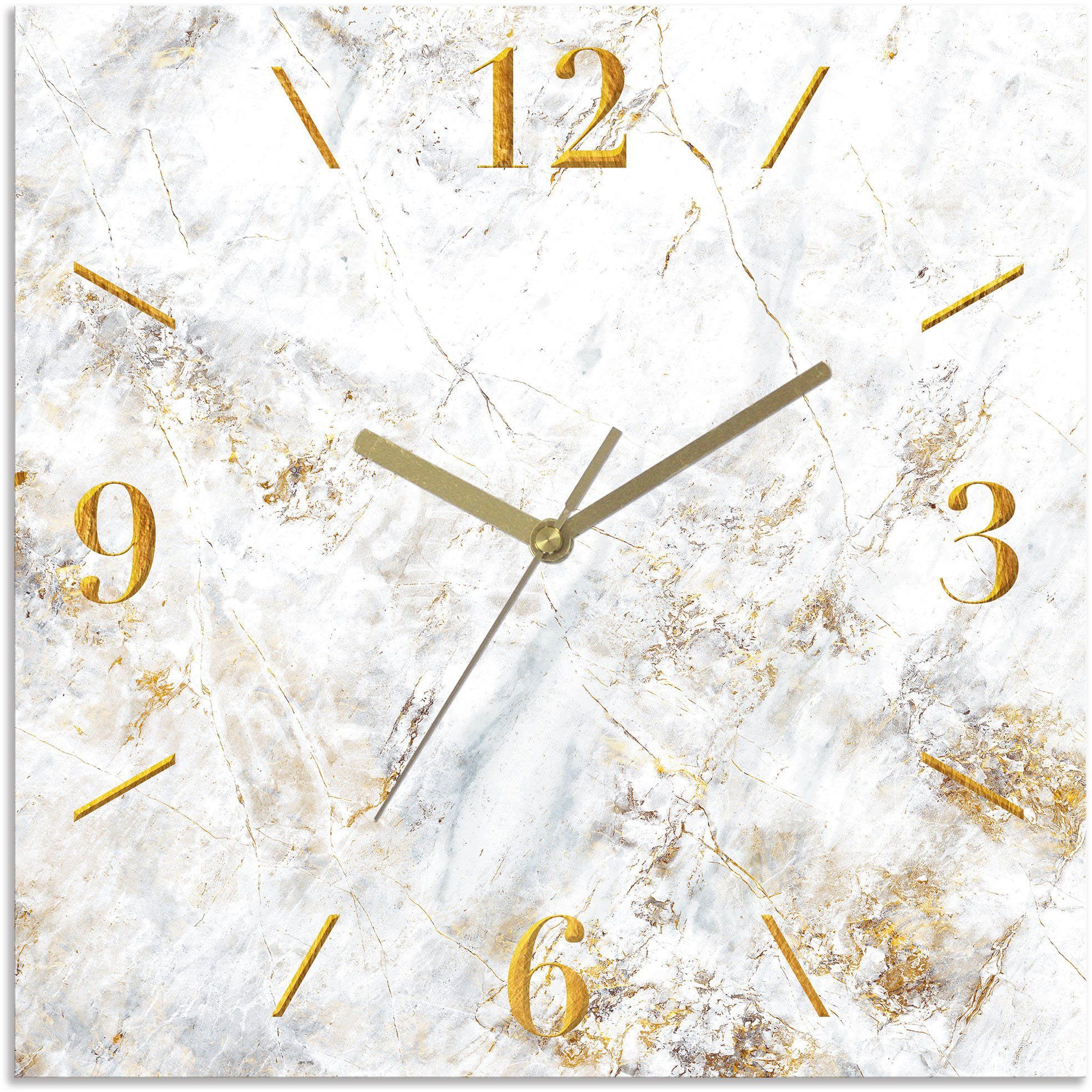 Leonique Wanduhr Marmor (wahlweise mit Quarz- oder Funkuhrwerk, lautlos ohn günstig online kaufen