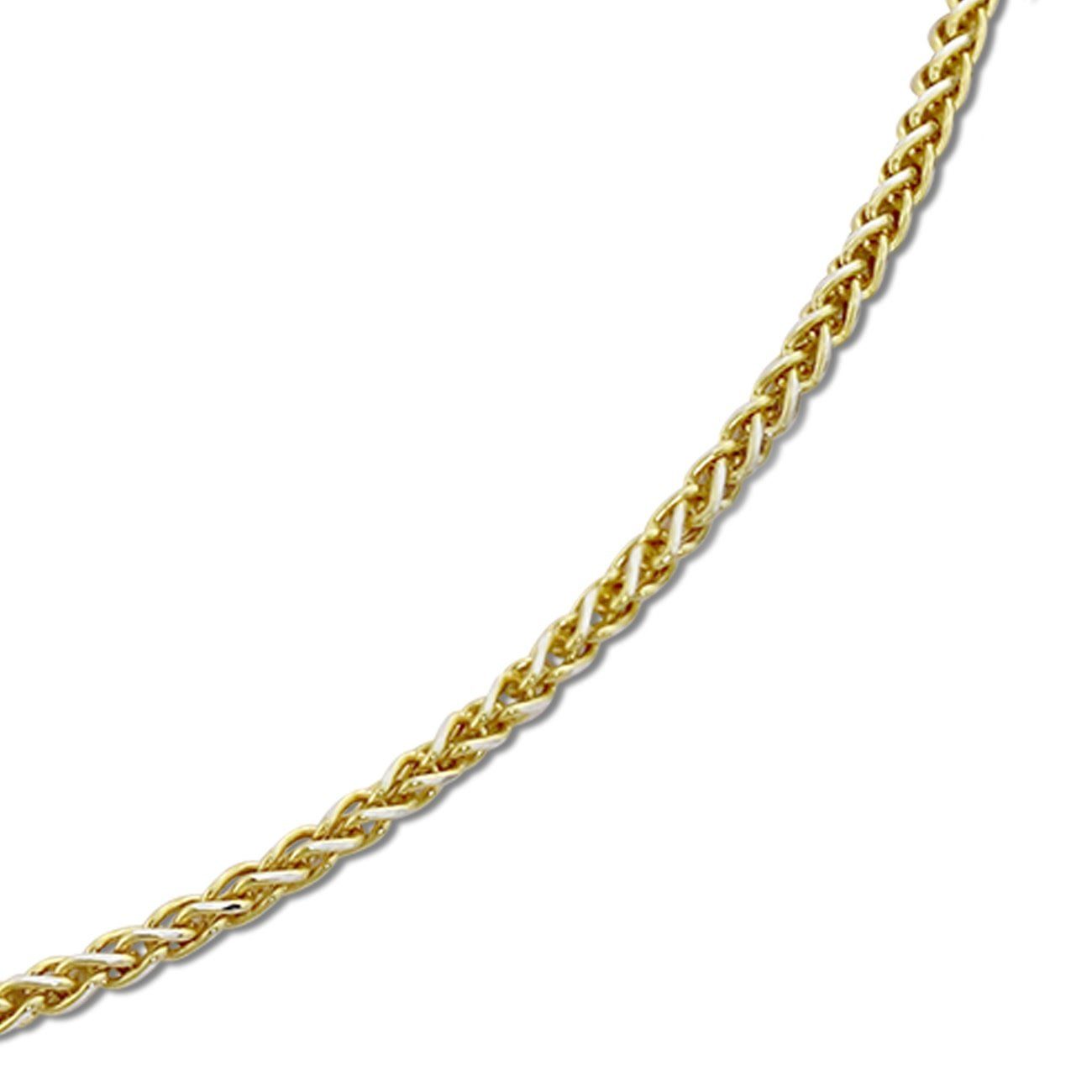 (Gelbgold Sterling Halskette Halsketten gold, Silber, Kugel 46cm, 925 silber SilberDream Silberkette SilberDream vergoldet ca. (Kurgel)
