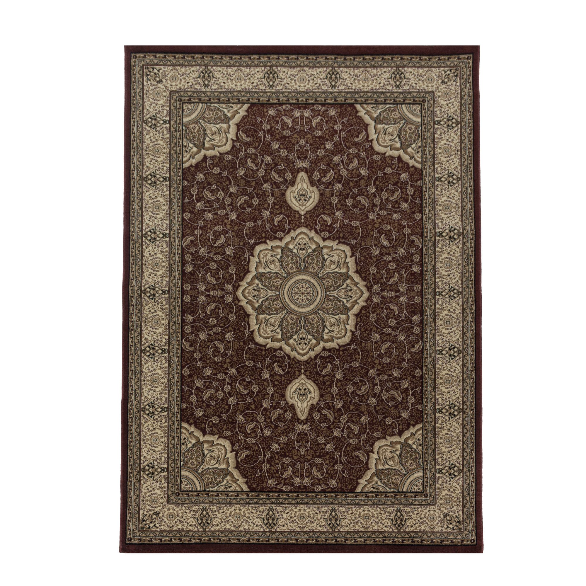 Teppich Orientalisch Design, Teppium, Rechteckig, Höhe: 9 mm, Orient Teppich Wohnzimmer Orientalisch Design Kurzflor Pflegeleicht