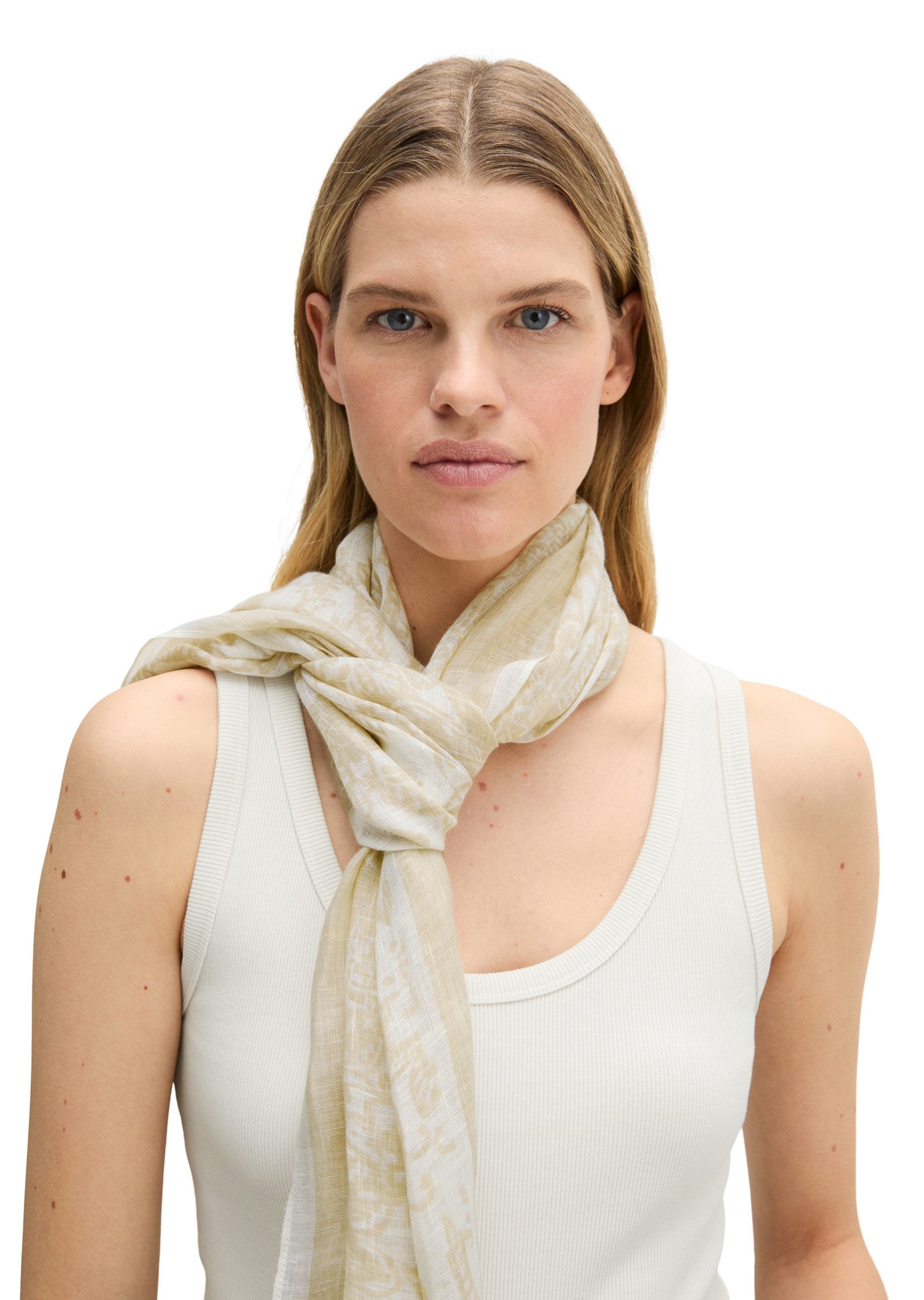 Marc O'Polo Schal mit softer Fransenkante