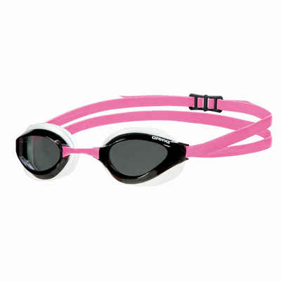 Arena Schwimmbrille arena Python smoke-white-fuchsia, (1-St), Anti-Fog Beschichtung und UV-Schutz, Hydrodynamisch optimiert