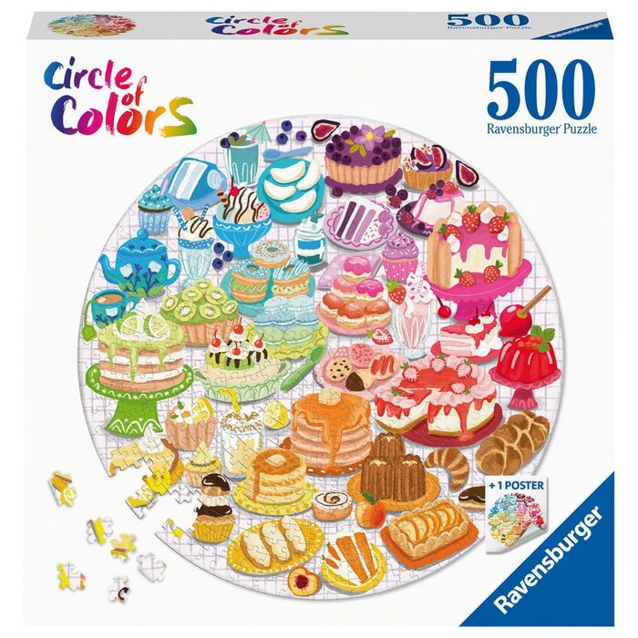 Ravensburger Puzzle 500 Teile Puzzle Circle of Colors Desserts & Pastries 17171 500 Puzzleteile