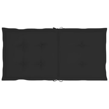 vidaXL Polsterauflage Gartenstuhlauflagen 4 Stk Schwarz 100x50x3 cm