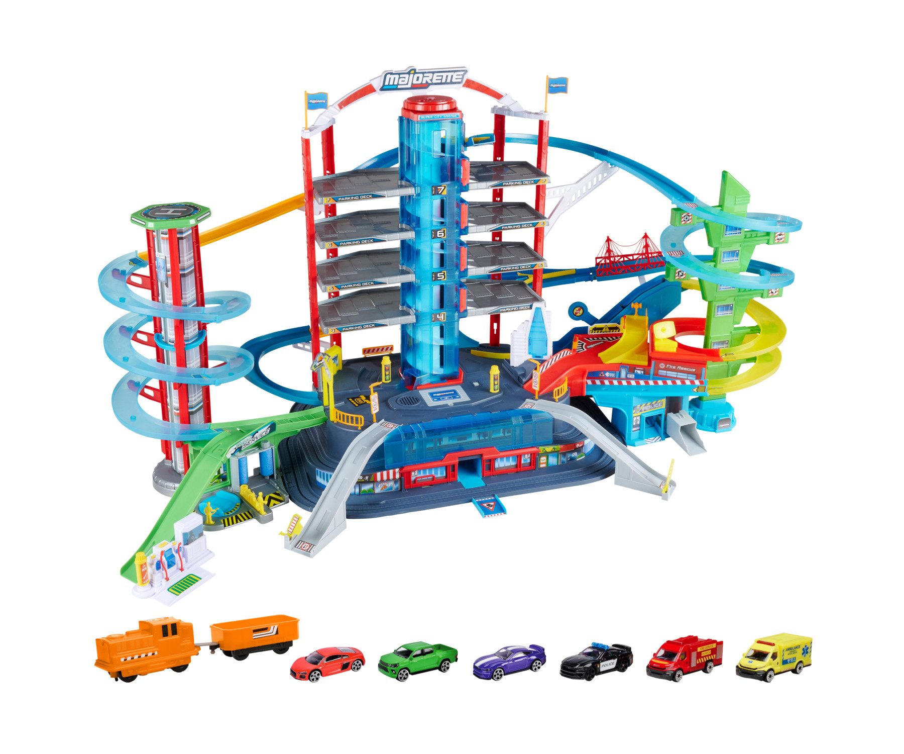 majORETTE Spiel-Parkgarage Super City, mit Licht und Sound