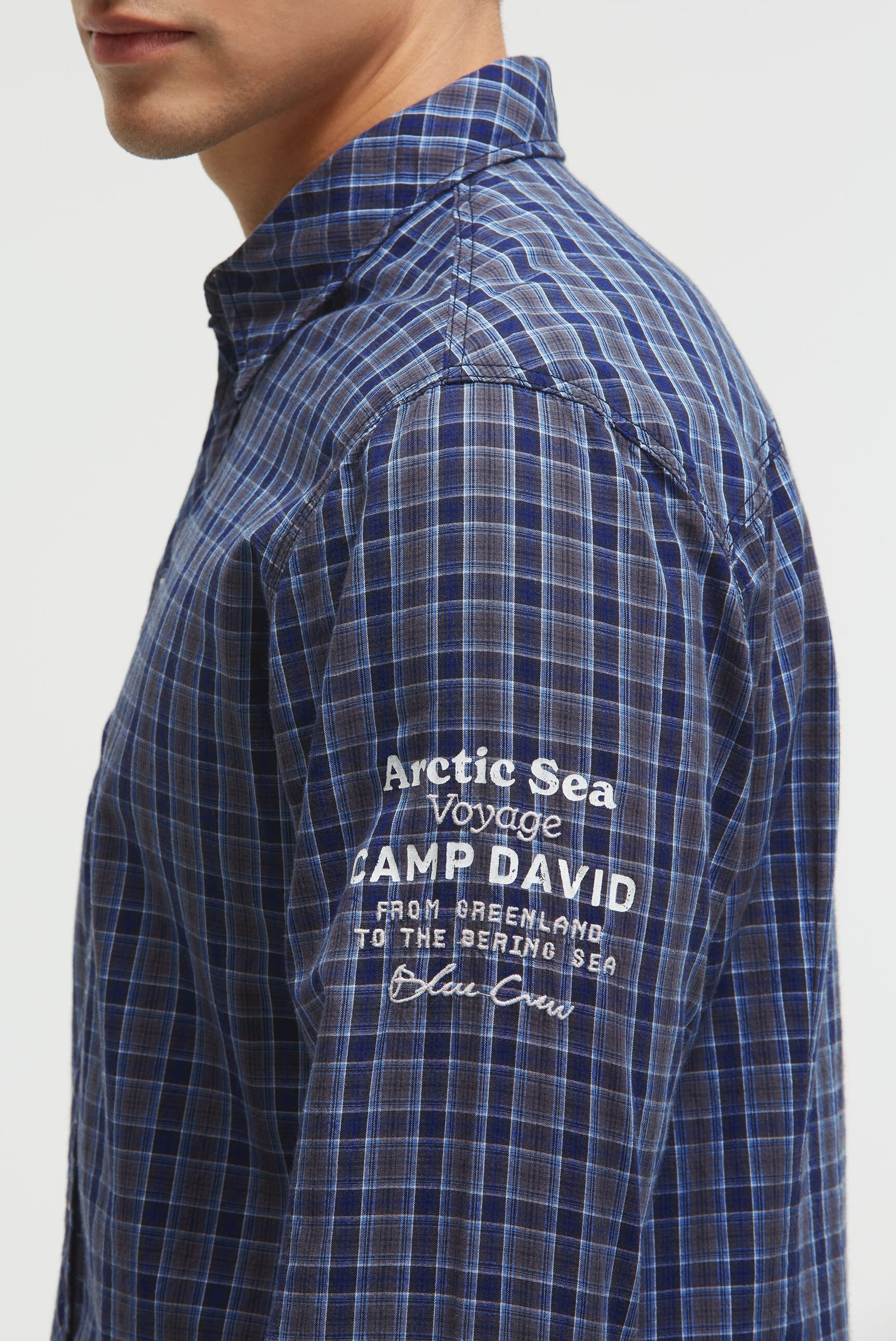 CAMP DAVID Langarmhemd aus Baumwolle