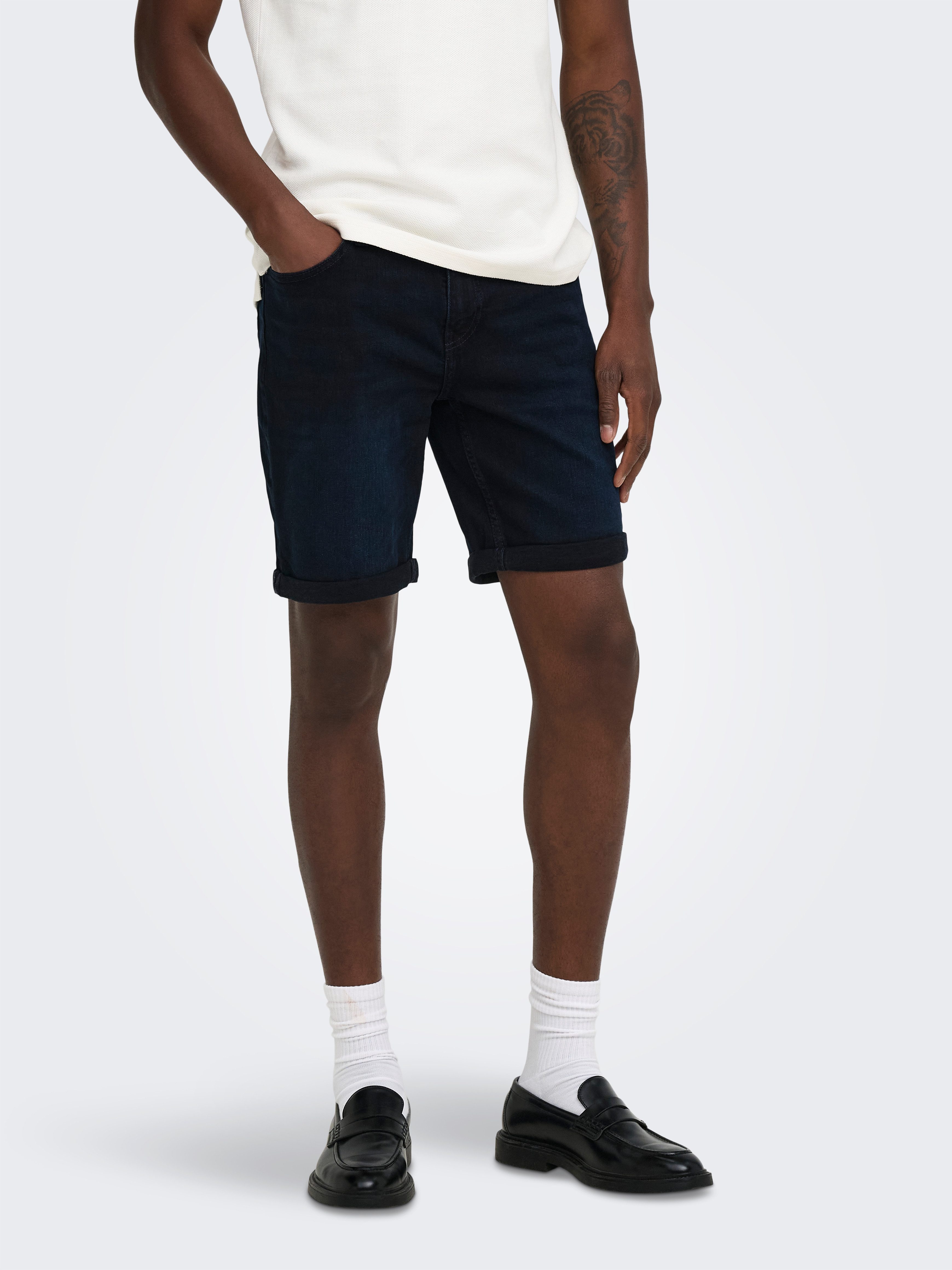 ONLY & SONS Shorts ONSPLY BB 7103 PIM DNM SHORTS NOOS