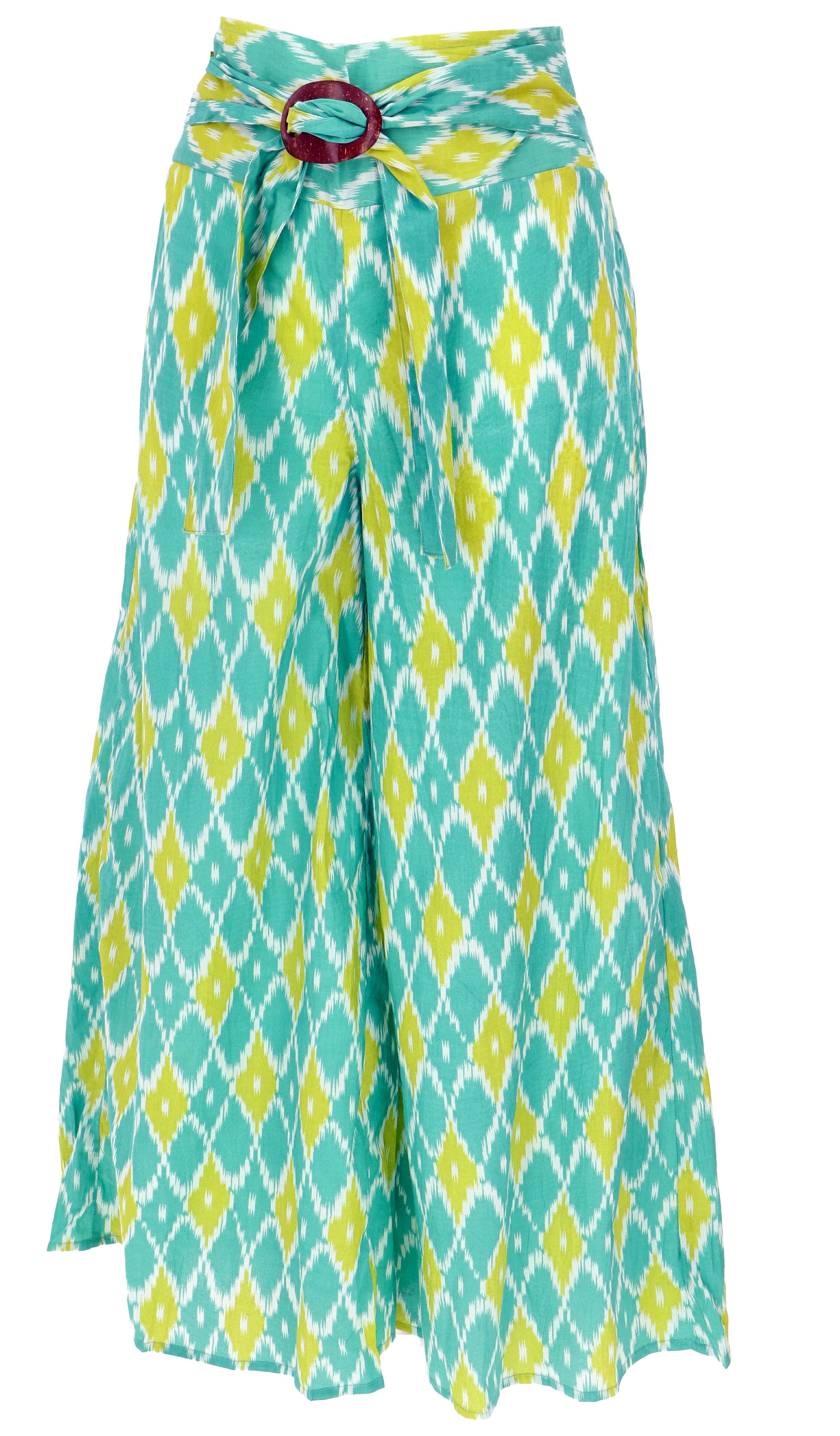 Guru-Shop Relaxhose Luftige Sommerhose mit Kokosschnalle, günstig online kaufen