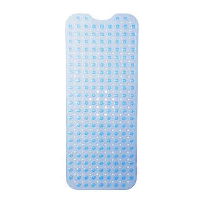 Duschmatte Badewannenmatte XXL relaxdays, Höhe 7 mm, Kunststoff, Blau