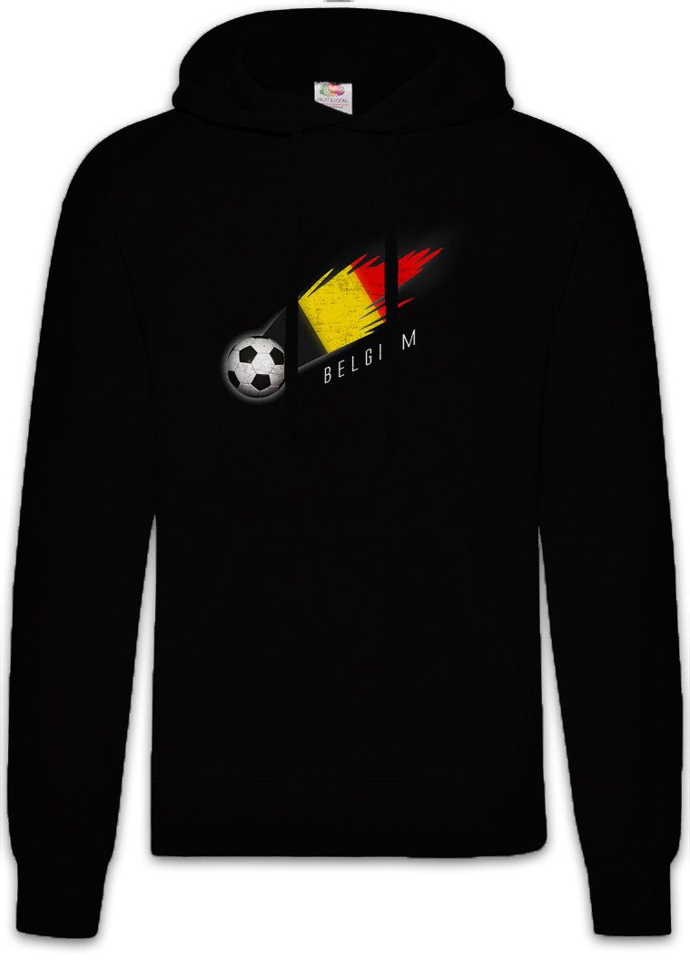 Urban Backwoods Hoodie Belgium Football Comet I Herren Hoodie Belgien Belgisch Belgische (1-tlg) Belgian Fußball Fahne Fussball