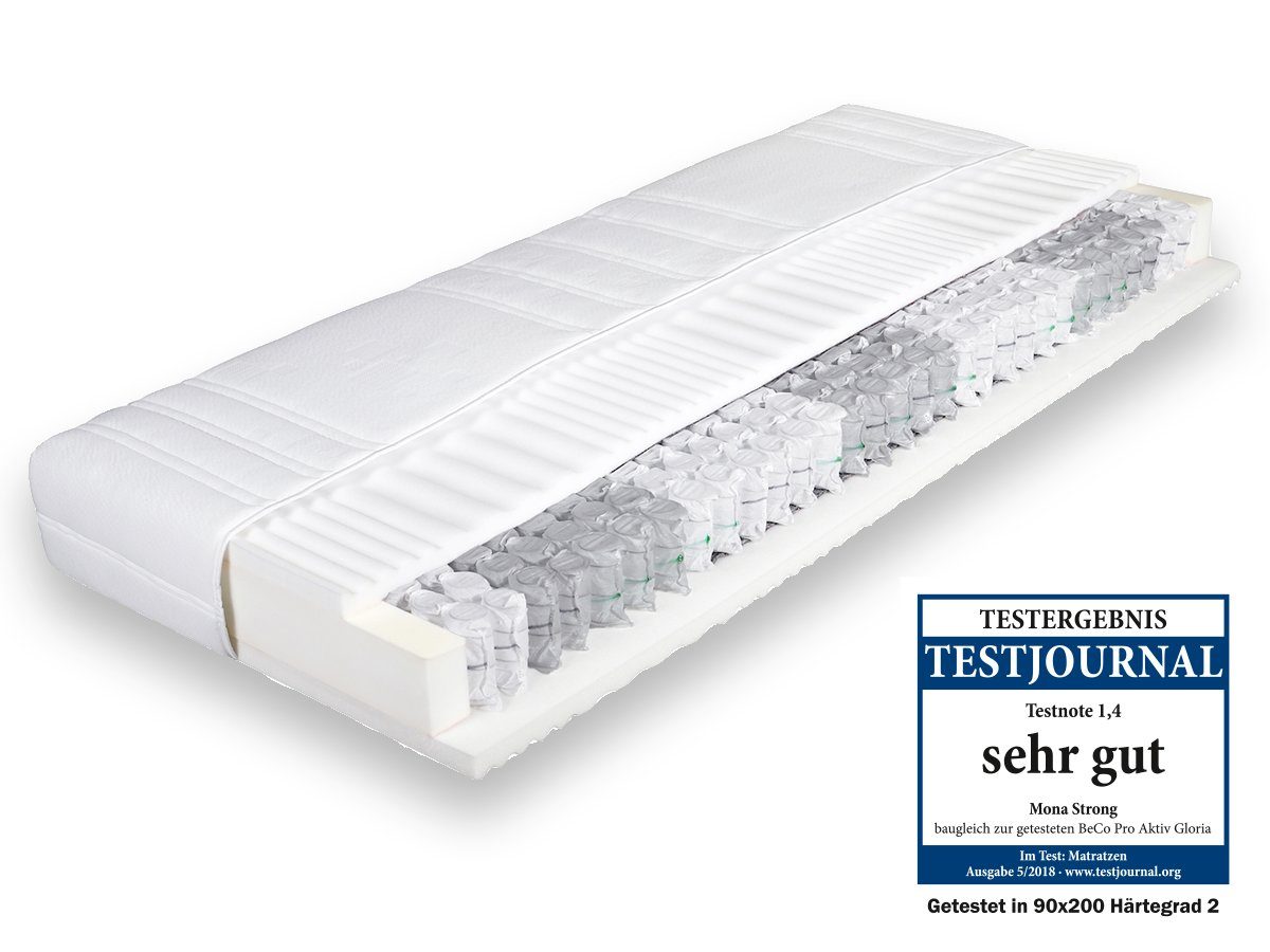 Taschenfederkernmatratze »MONA STRONG«, Beco, 23 cm hoch, Raumgewicht: 30, 480 Federn, Testjournal "SEHR GUT" (getestet in Größe 90x200 und...