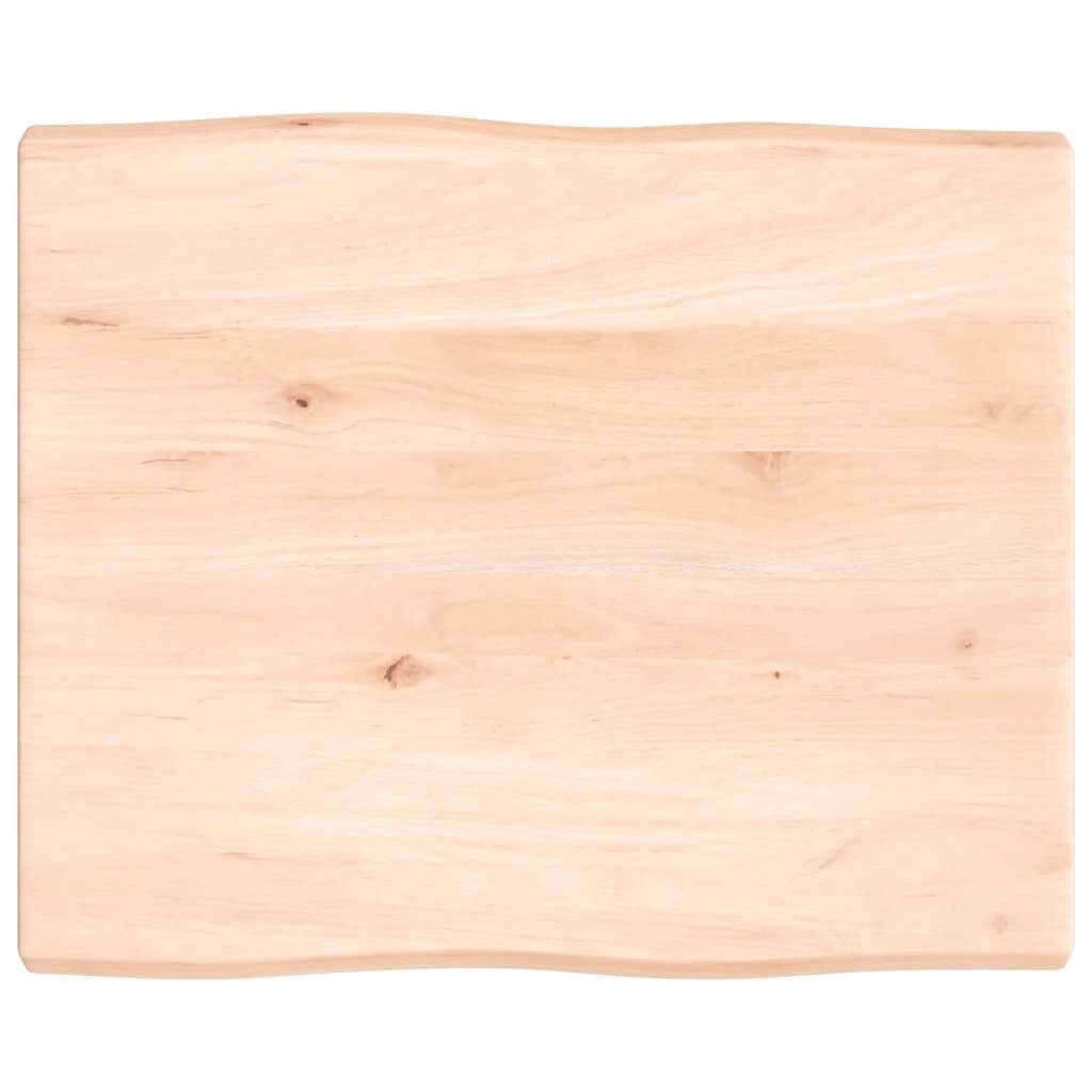 Baumkante Tischplatte Massivholz 60x50x(2-4) cm St) furnicato Unbehandelt (1