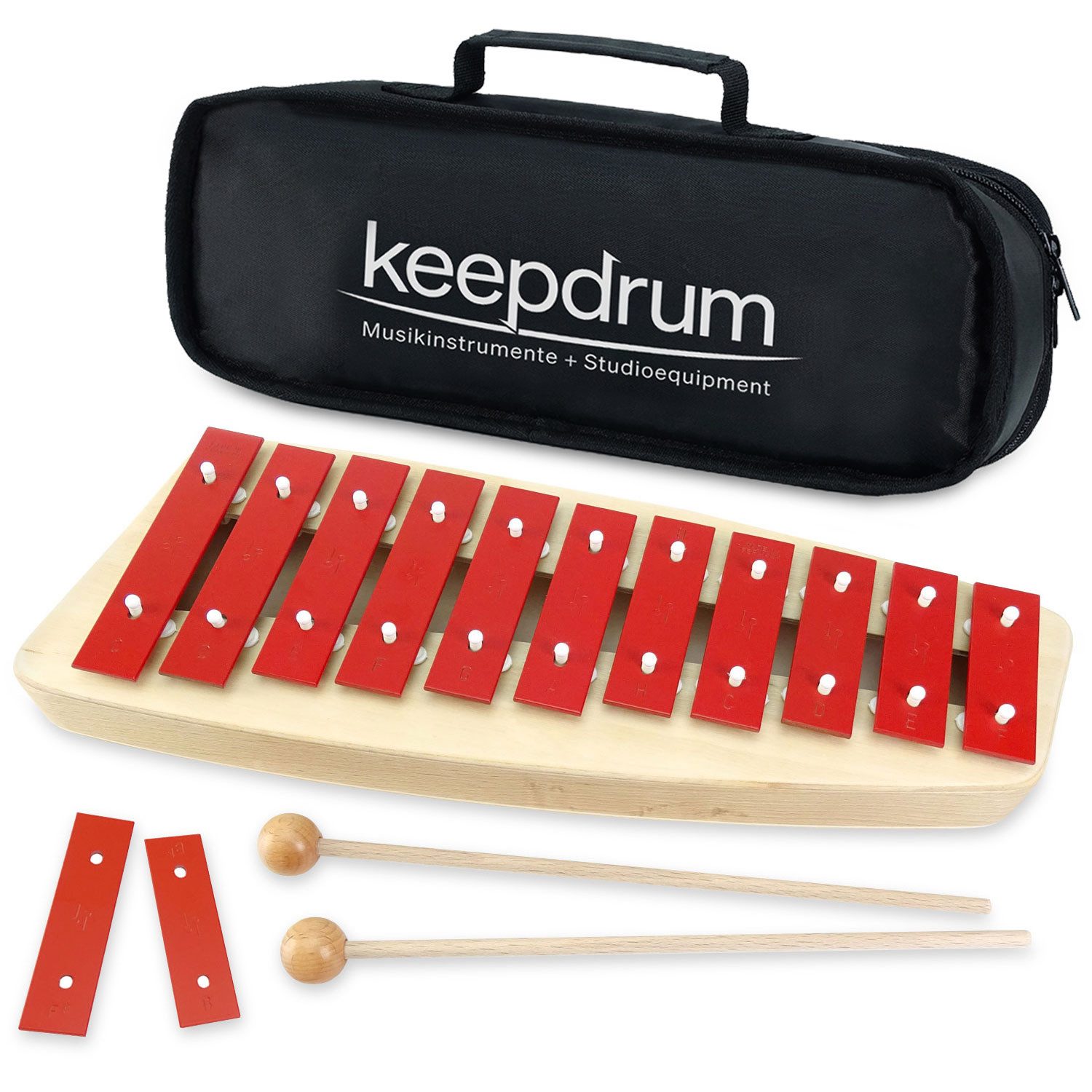 SONOR Glockenspiel Sonor Glockenspiel NG-10 für Kinder mit Tasche,Vorteils-Set
