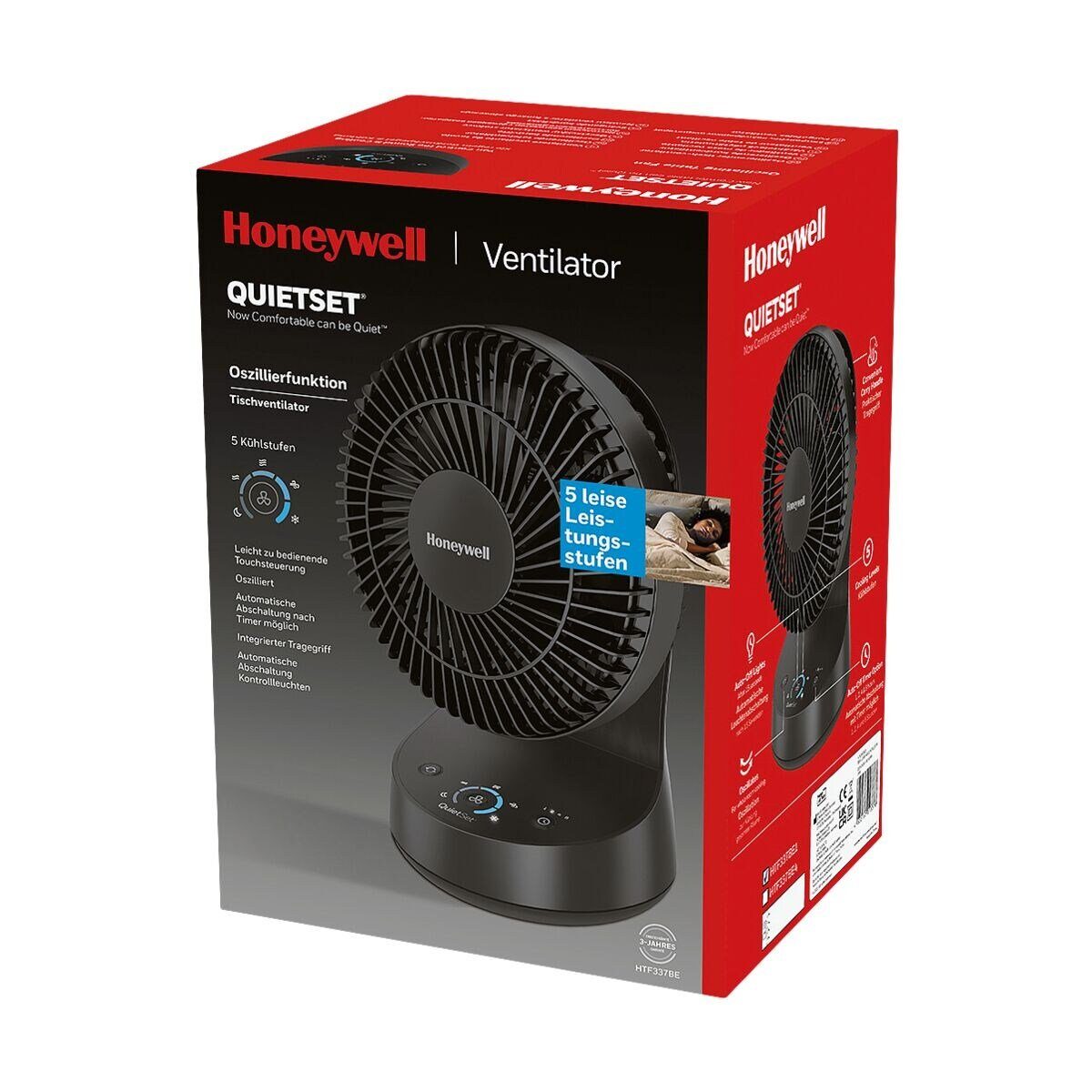 Honeywell Tischventilator HTF337, 5 Kühlstufen günstig online kaufen