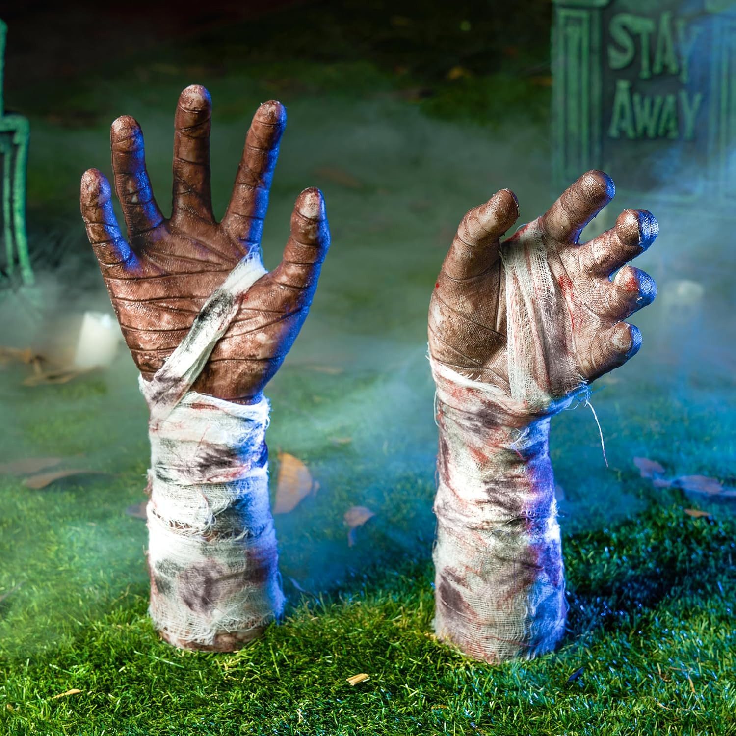 JOYIN Dekoobjekt JOYIN Halloween Zombie Arme Rasenpfähle, Friedhof Deko, Outdoor