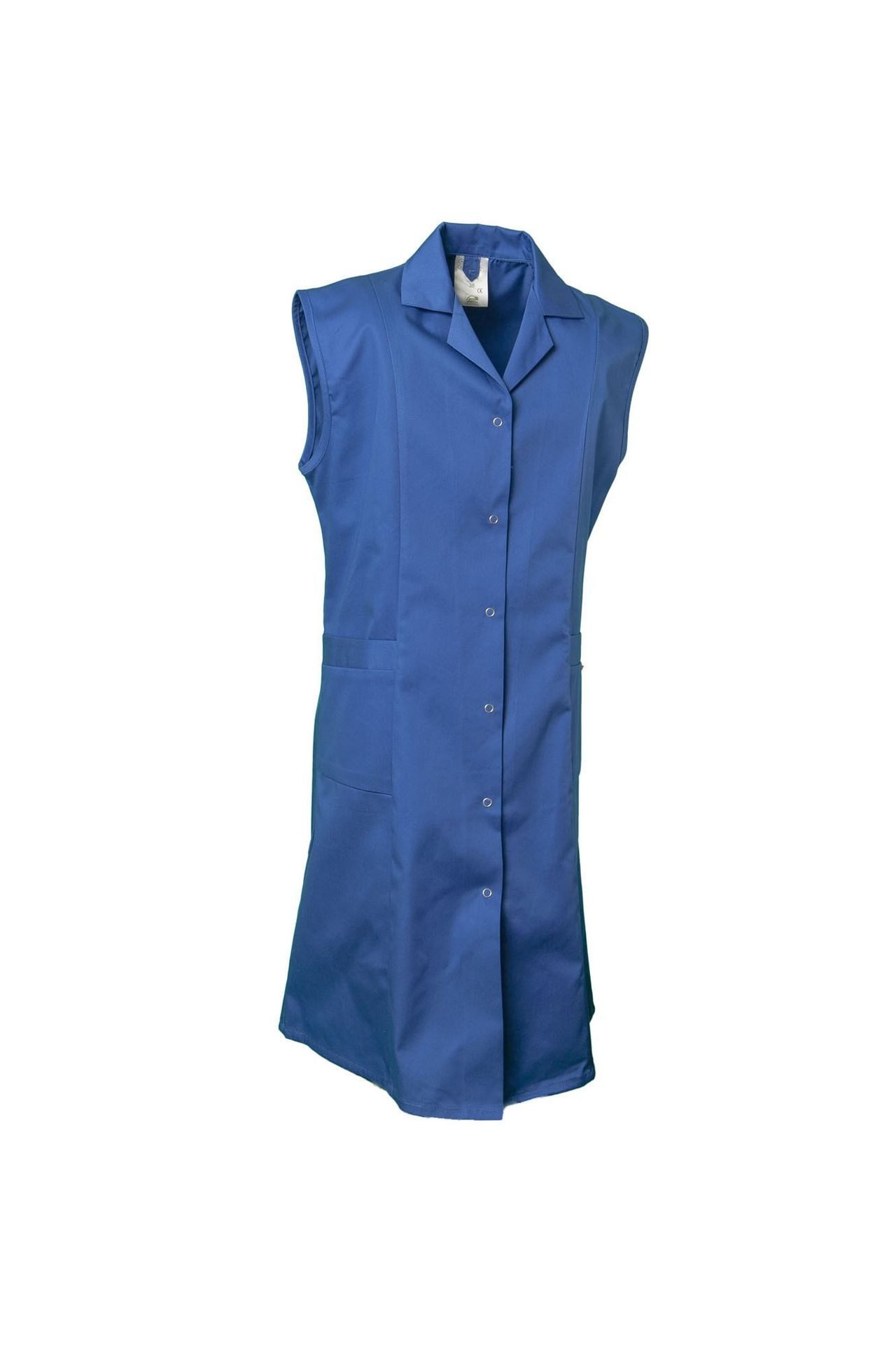 Planam Arbeitsjacke PLANAM Damen Berufsmantel DAMEN Revers Ärmellos Kornblumenblau