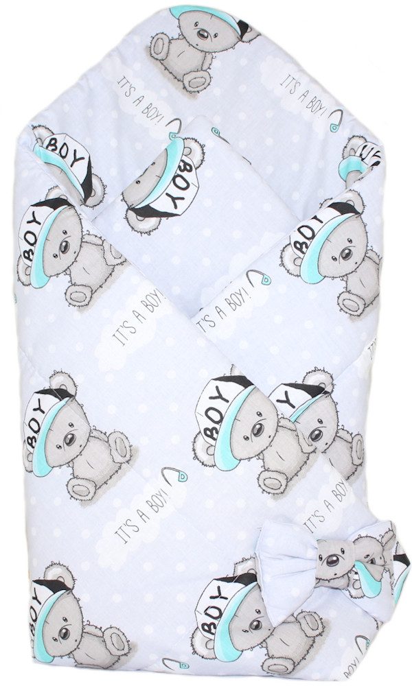 Einschlagdecke Baby Hörnchen Steckkissen Einschlagdecke Babydecke Baumwolle