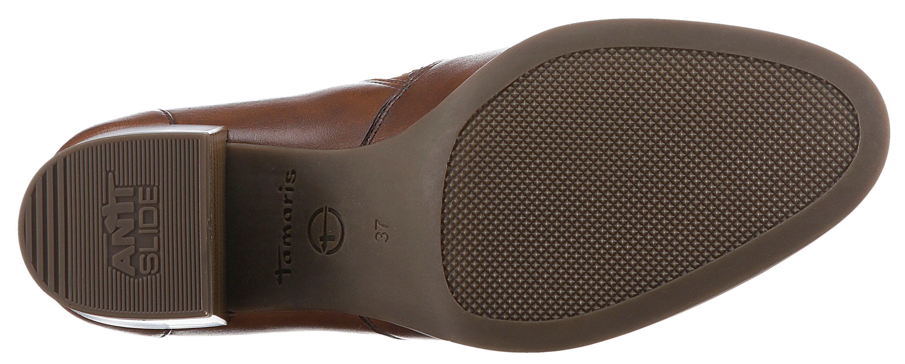 Tamaris Oceana Hochfrontpumps, Blockabsatz, Businessschuh, Schlupfschuh mit Stretcheinsätzen