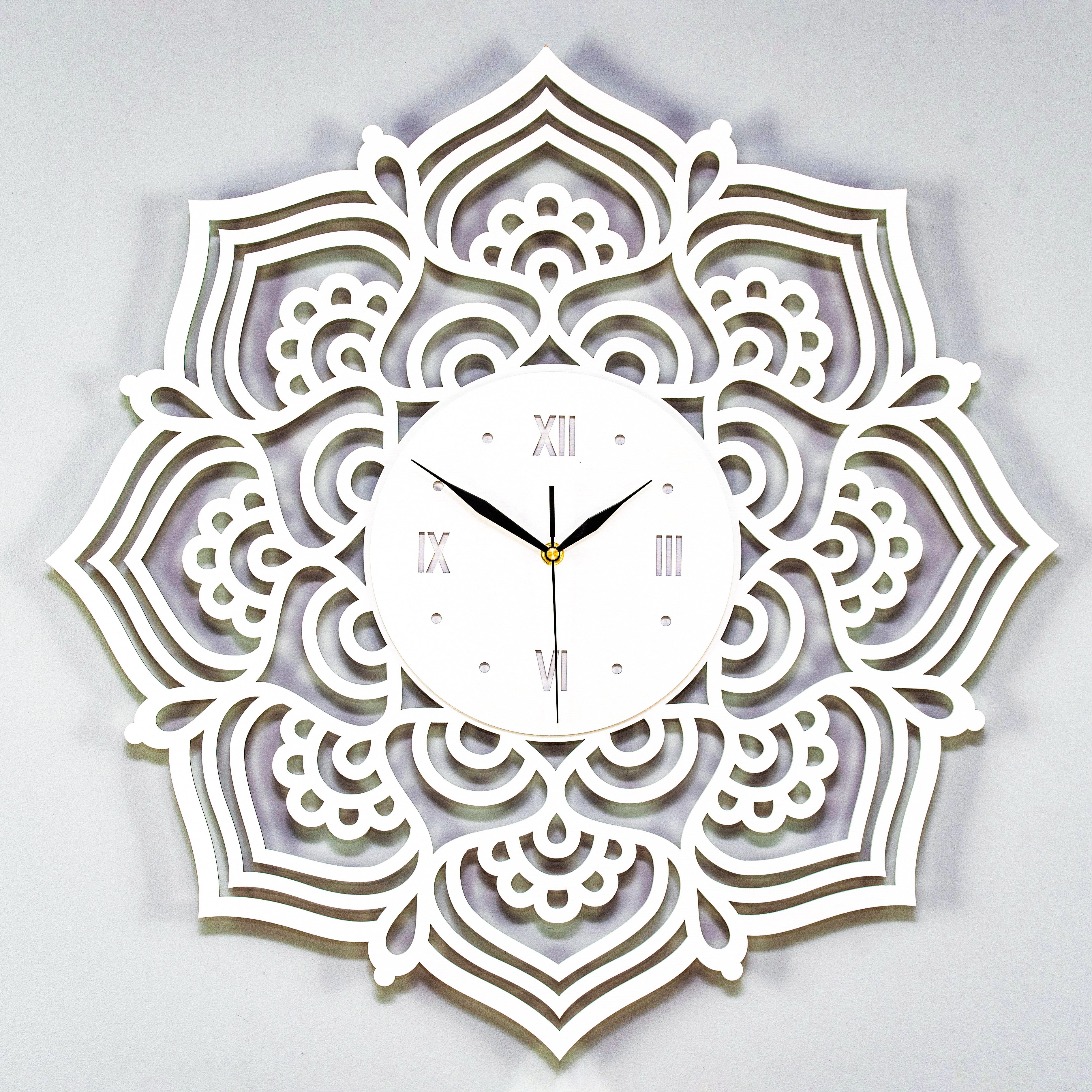 ORNAMENTI Wanduhr Boho Stil, grosse, mandala günstig online kaufen