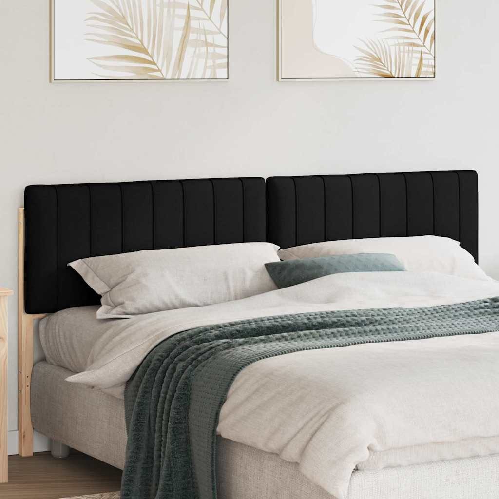 furnicato Kopfteil Massivholz 205,5 x 12 x 84,5 cm Braun Schwarz, (1 St), Veredeltes Bettkopfteil mit glatter Oberfläche für dein Schlafzimmer