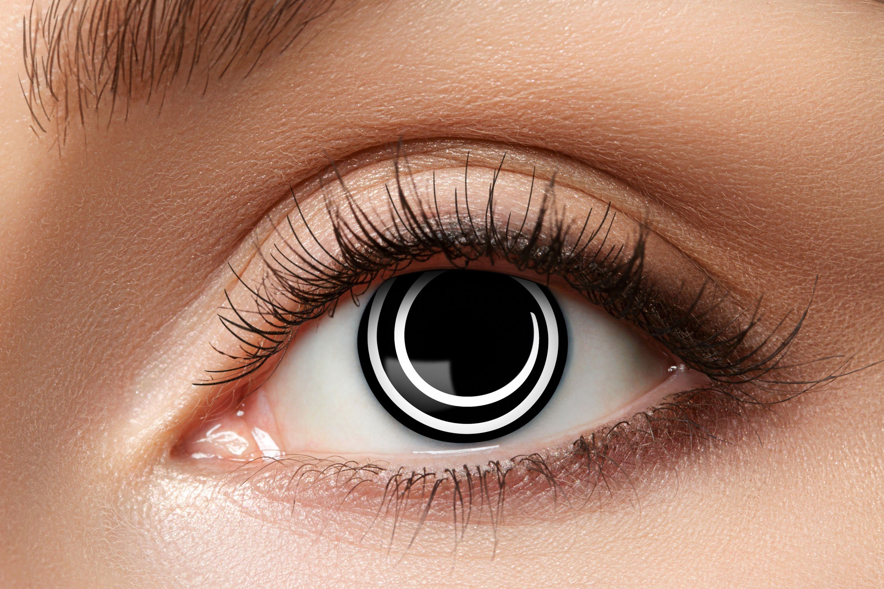Eyecatcher Motivlinsen Black Spiral - 609 Kontaktlinsen