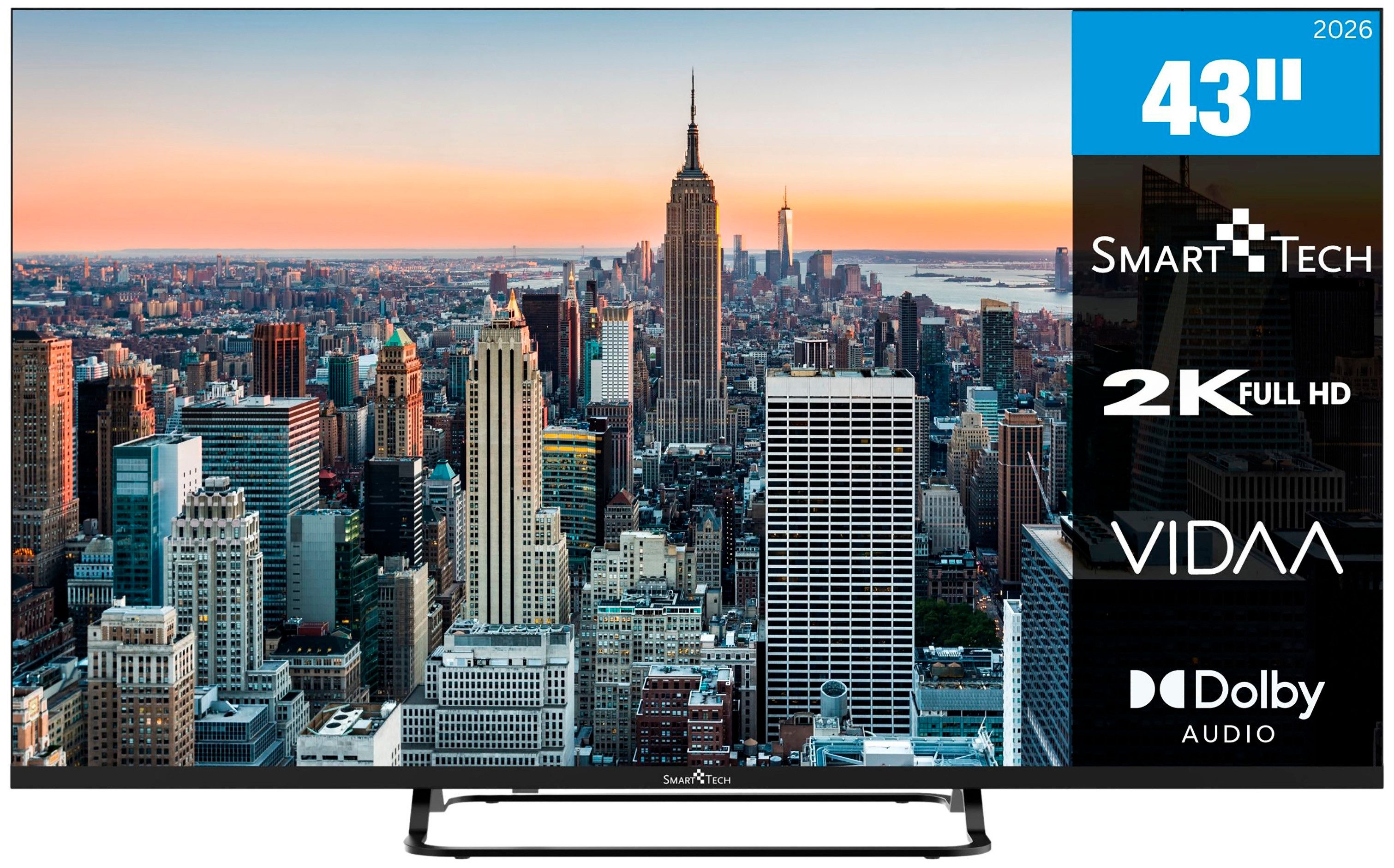 Smart Tech 43FV02V DLED-Fernseher (108 cm/43 Zoll, Full HD, Smart-TV)
