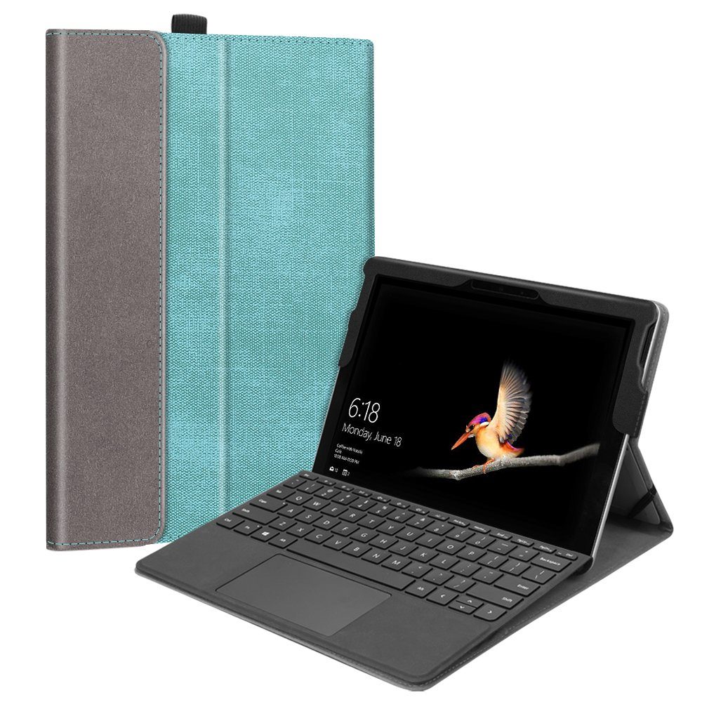 Fintie Tablet-Hülle für Microsoft Surface Go 4(2023)/Go 3(2021)/Go 2(2020)/Surface Go 2018, Multi-Sichtwinkel Schutzhülle, Type Cover Kompatibel