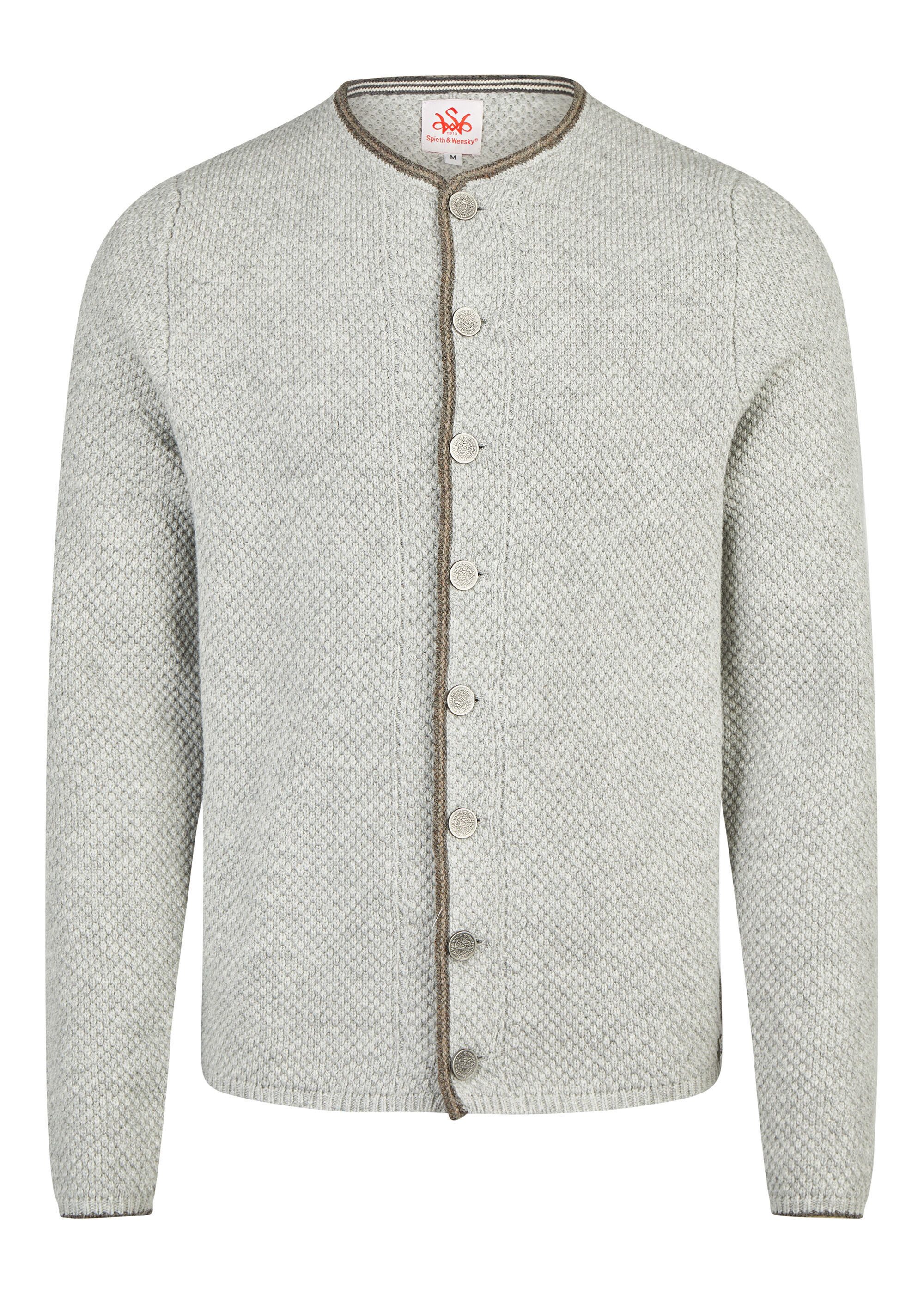 Spieth & Wensky Trachtenstrickjacke Klemens (1-tlg) mit Stehkragen