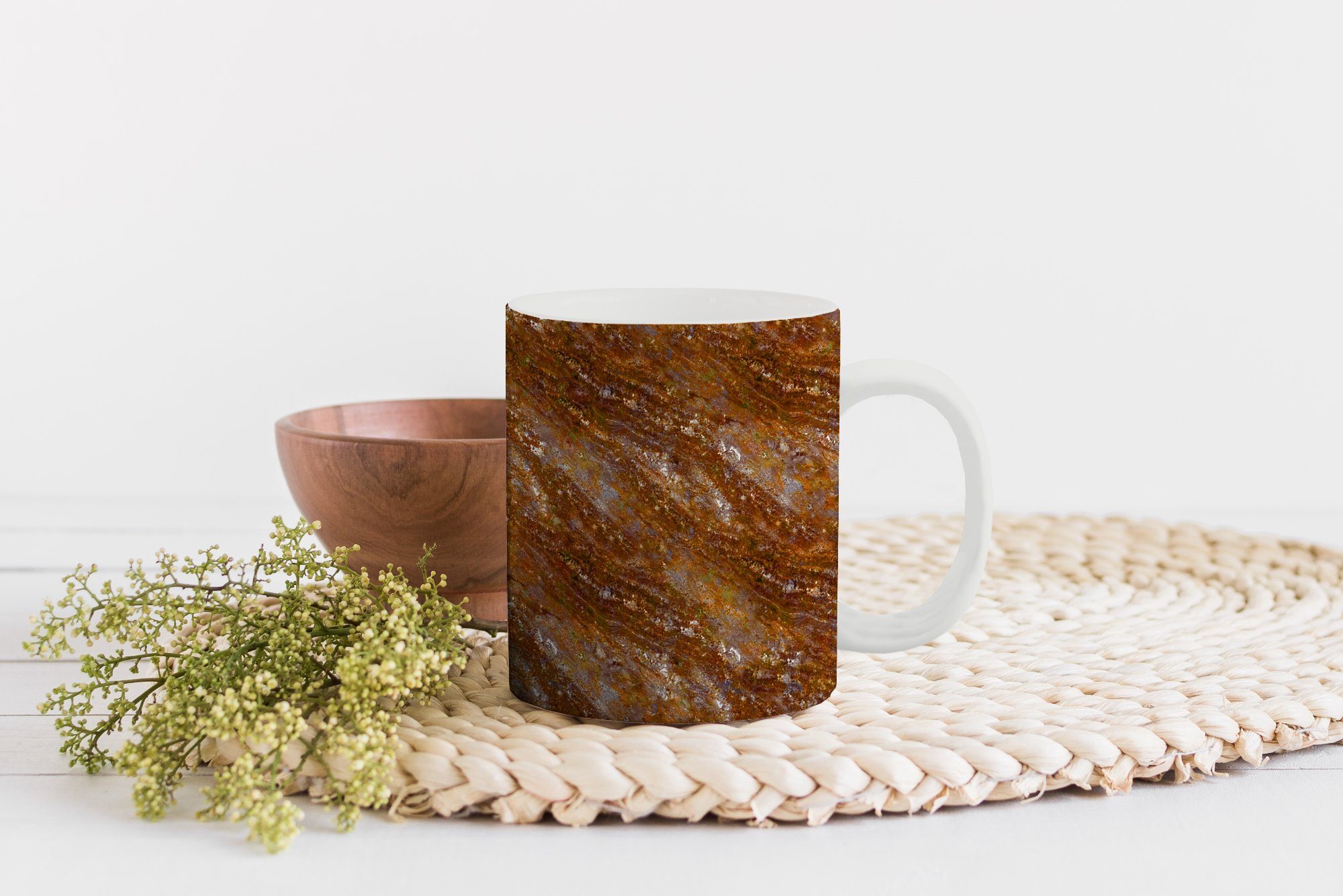 - Geschenk Tasse Teetasse, MuchoWow Granit Kaffeetassen, Muster, - Keramik, Teetasse, Luxus Becher,