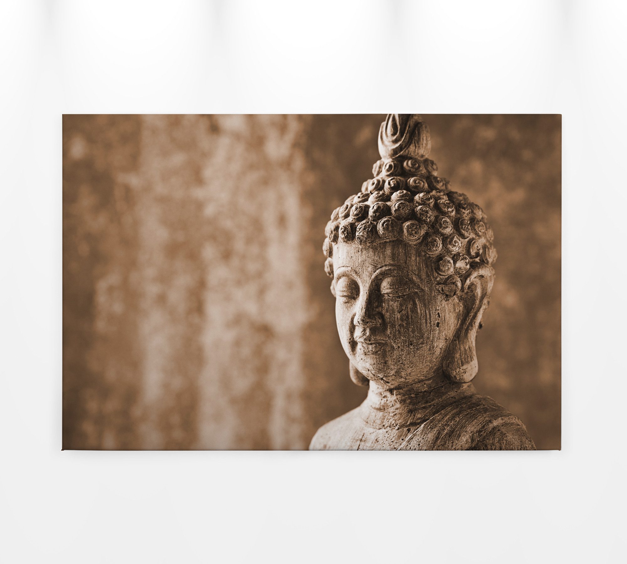living walls Leinwandbild Leinwandbild Buddha, sepia, 90x60 cm DD120319