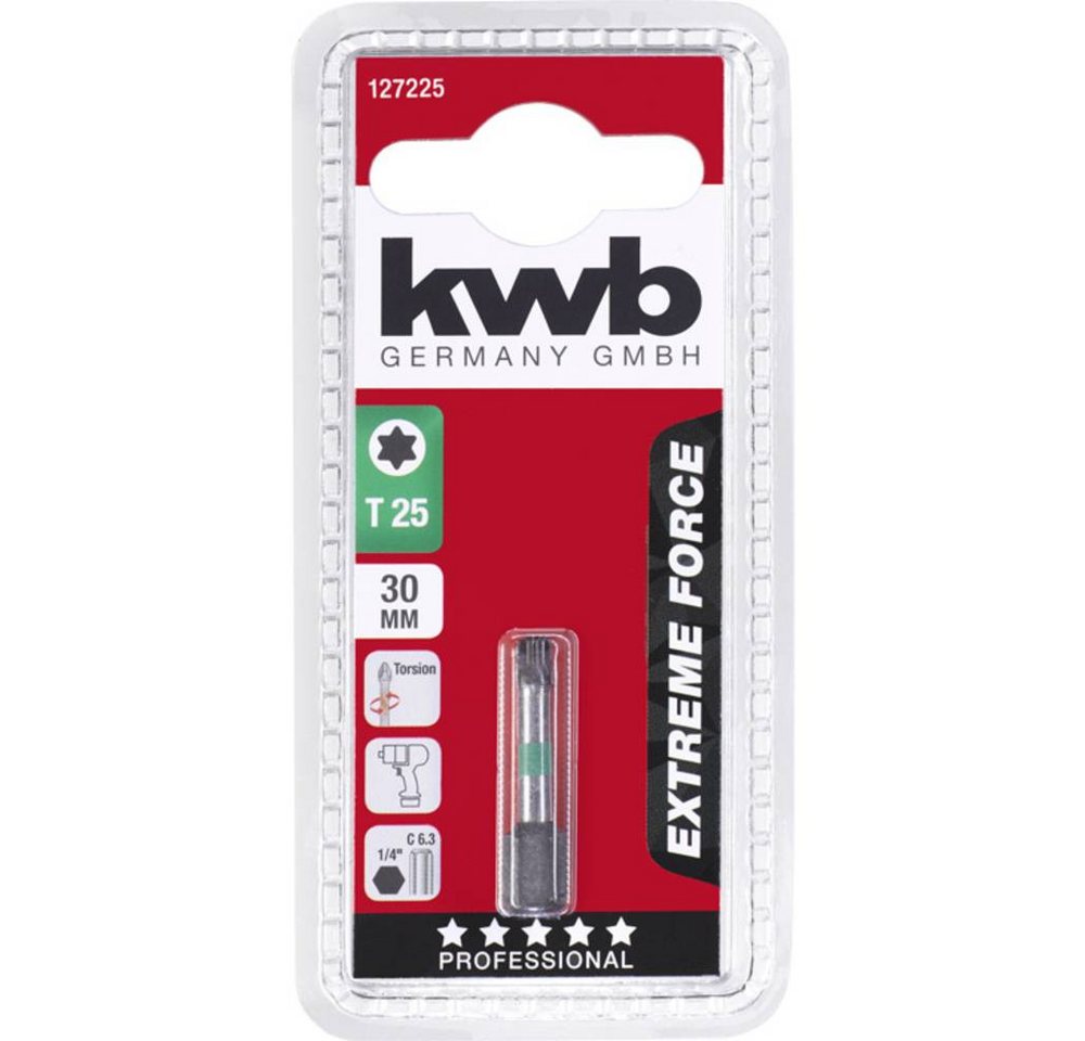 Thumbnail - kwb Torx-Bit EXTREME FORCE Bits, 30 mm, T 25