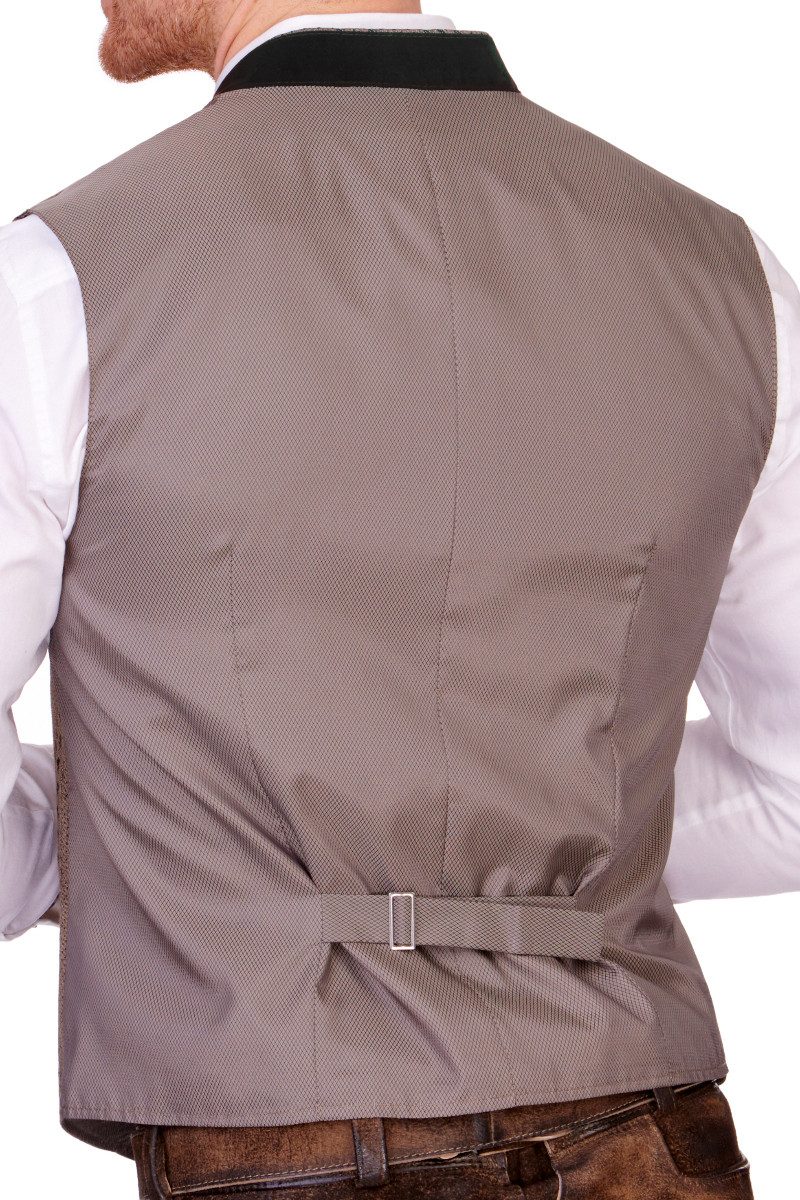 Alpenwahnsinn Trachtenweste Trachtenweste - BODENSEE - khaki/anthrazit